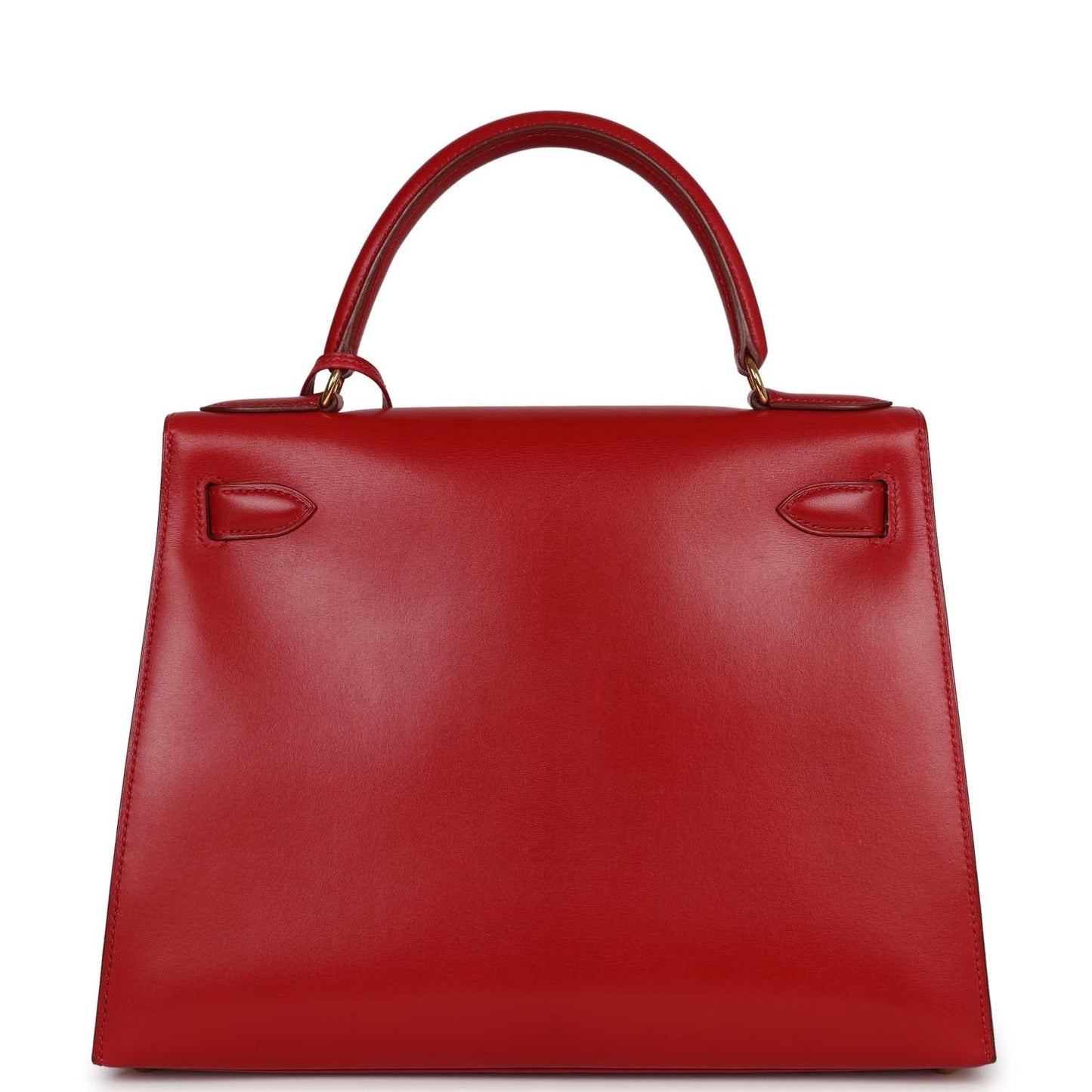 Hermes Kelly 28 Sellier Rouge Vif Box Gold Hardware