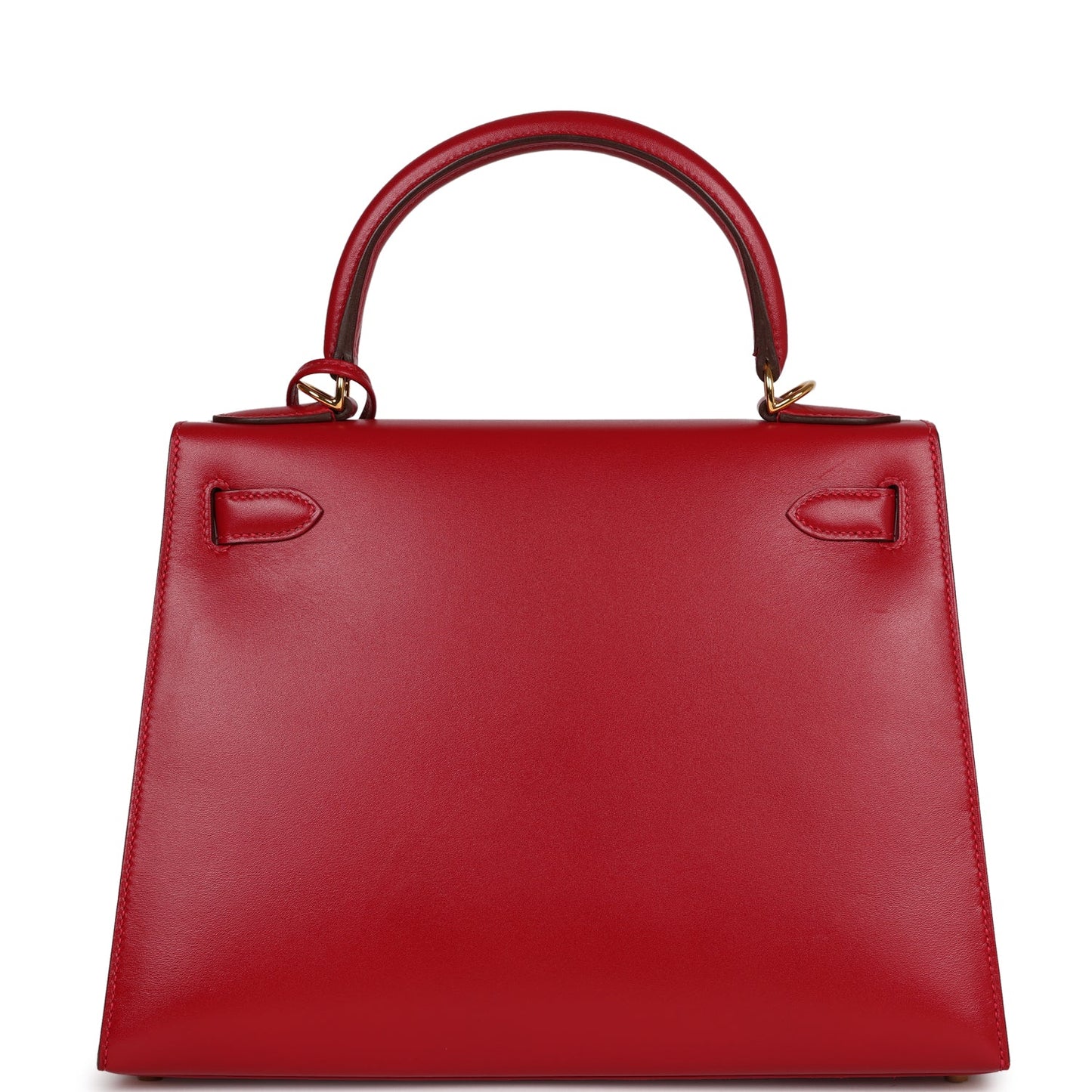 Hermes Kelly 28 Sellier Rouge Vif Tadelakt Gold Hardware