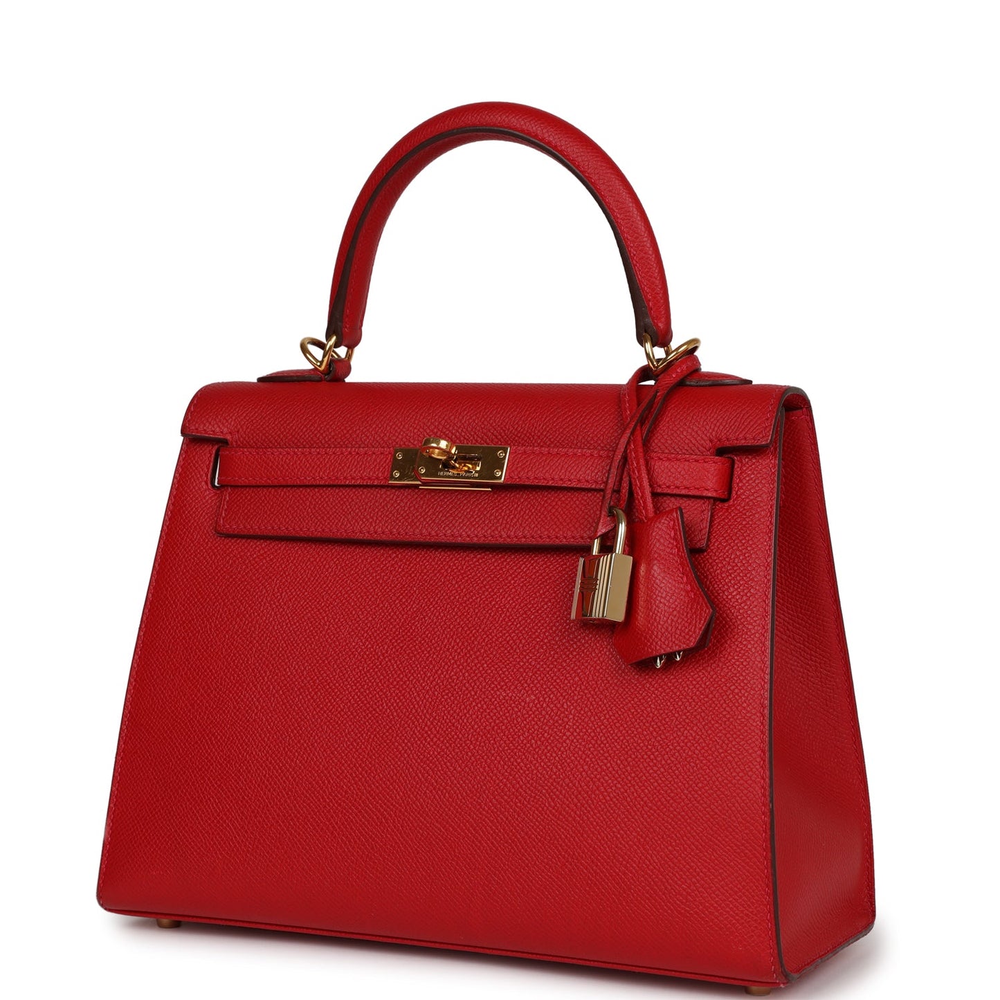 Hermes Kelly 25 Sellier Rouge Casaque Epsom Gold Hardware