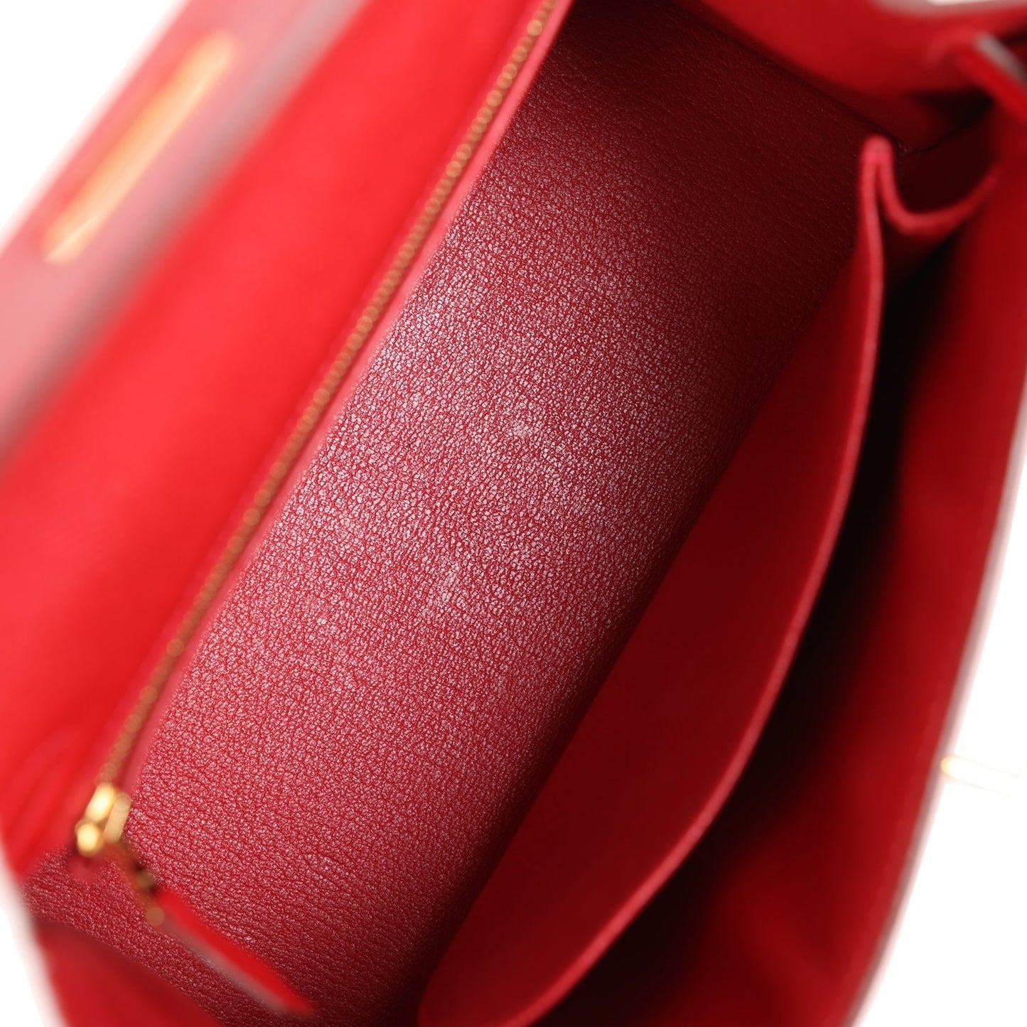 Hermes Kelly 25 Sellier Rouge Casaque Epsom Gold Hardware