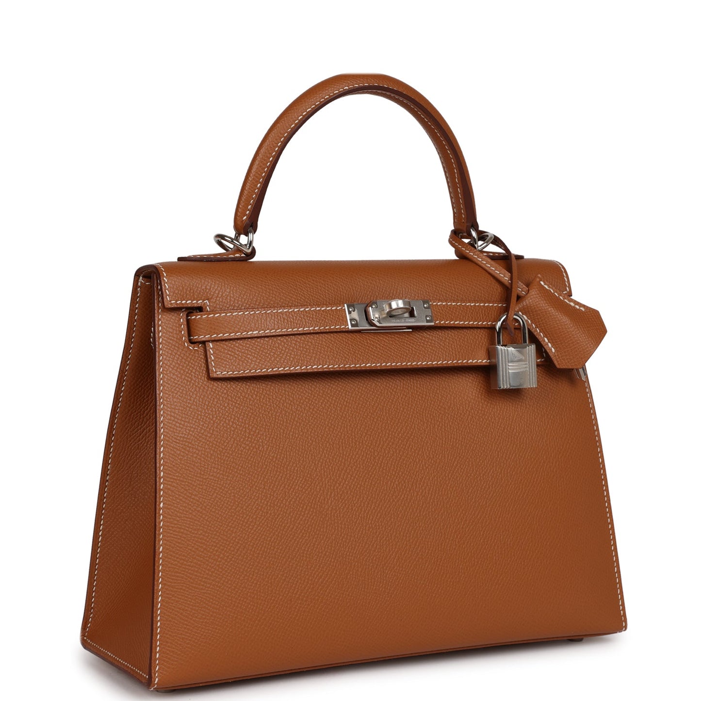 Hermes Kelly 25 Sellier Gold Epsom Palladium Hardware