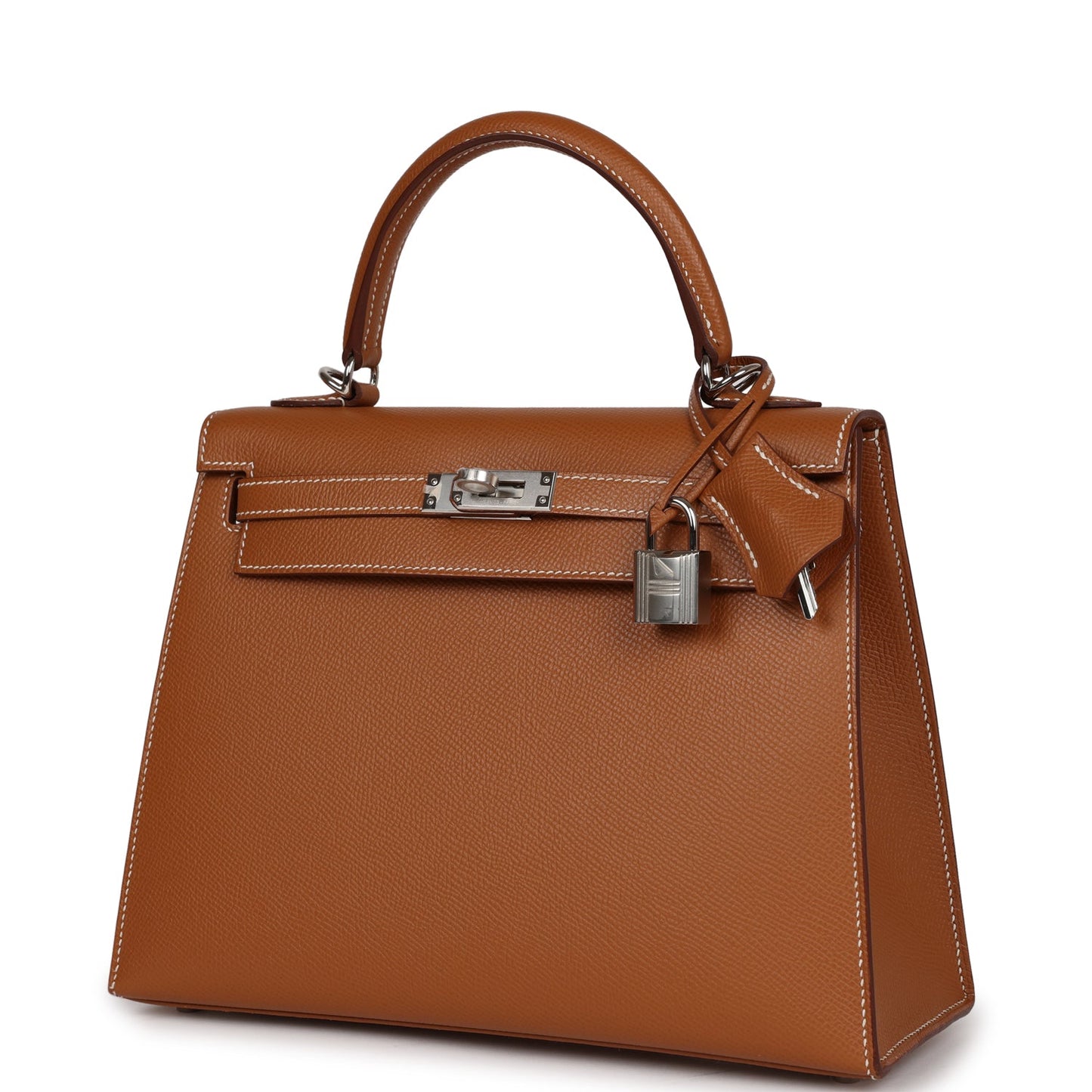 Hermes Kelly 25 Sellier Gold Epsom Palladium Hardware