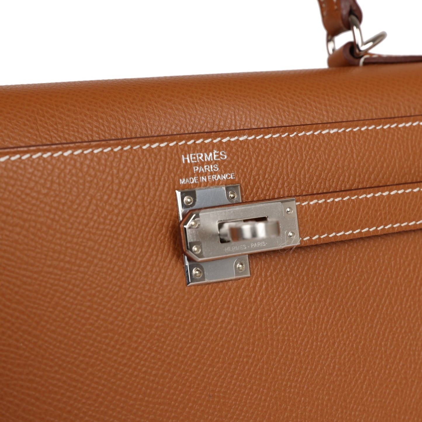 Hermes Kelly 25 Sellier Gold Epsom Palladium Hardware