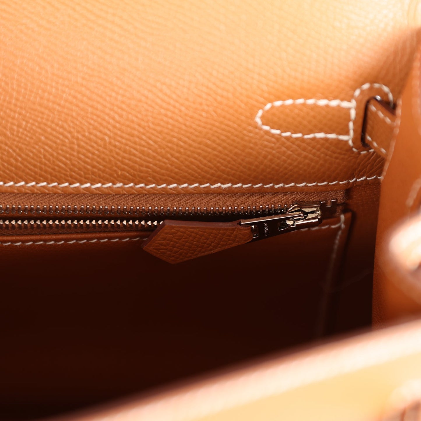 Hermes Kelly 25 Sellier Gold Epsom Palladium Hardware