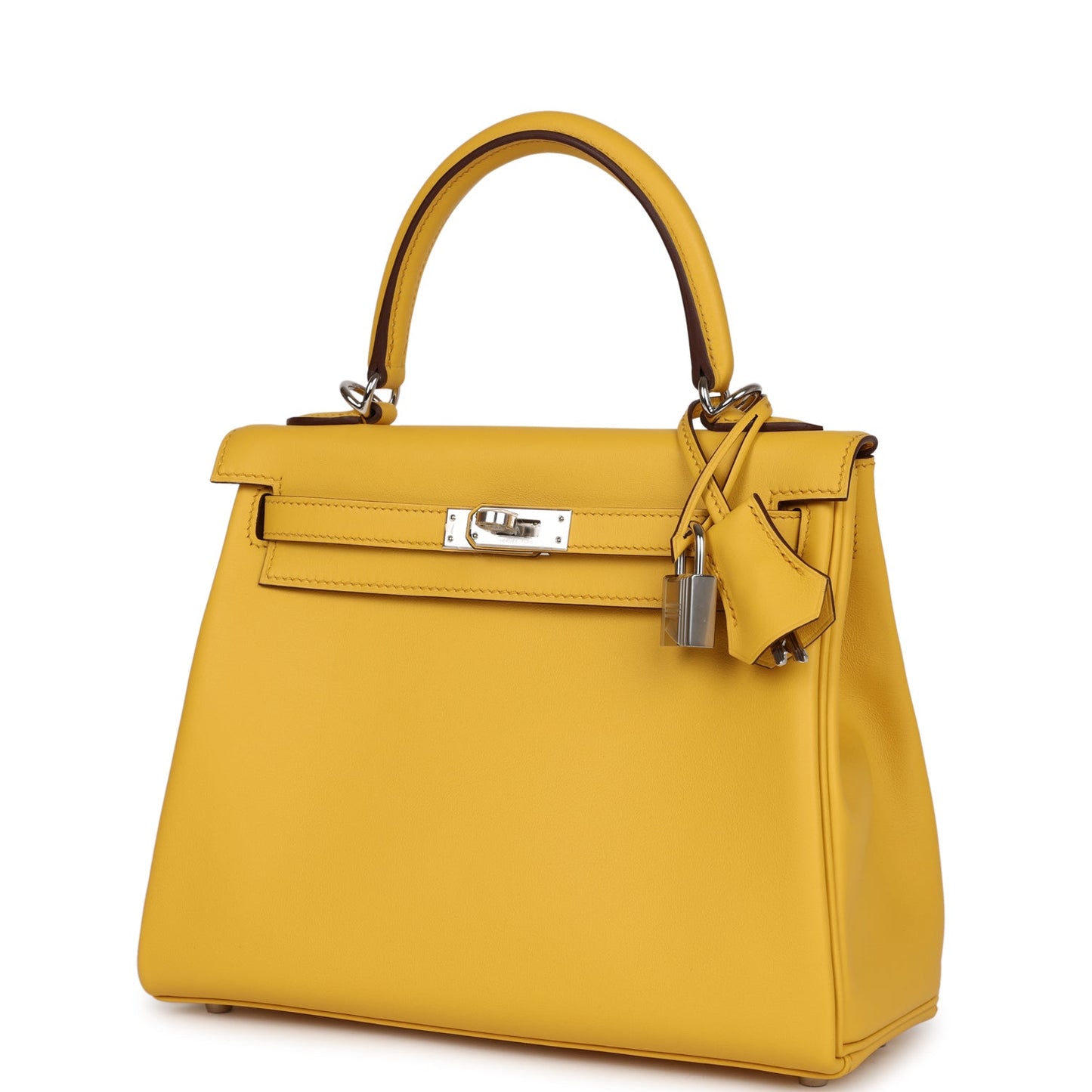 Hermes Kelly 25 Retourne Sun Swift Palladium Hardware