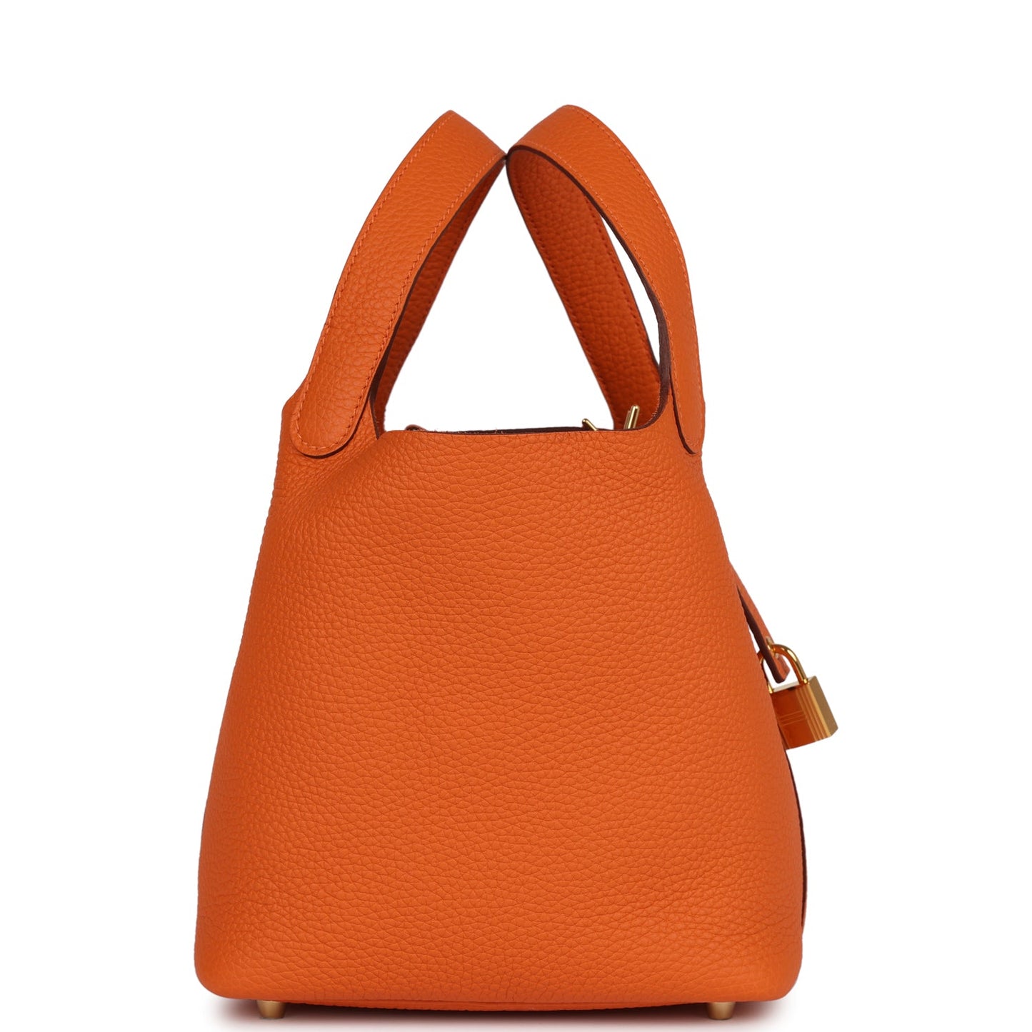 Hermes Picotin 18 Orange H Clemence Gold Hardware