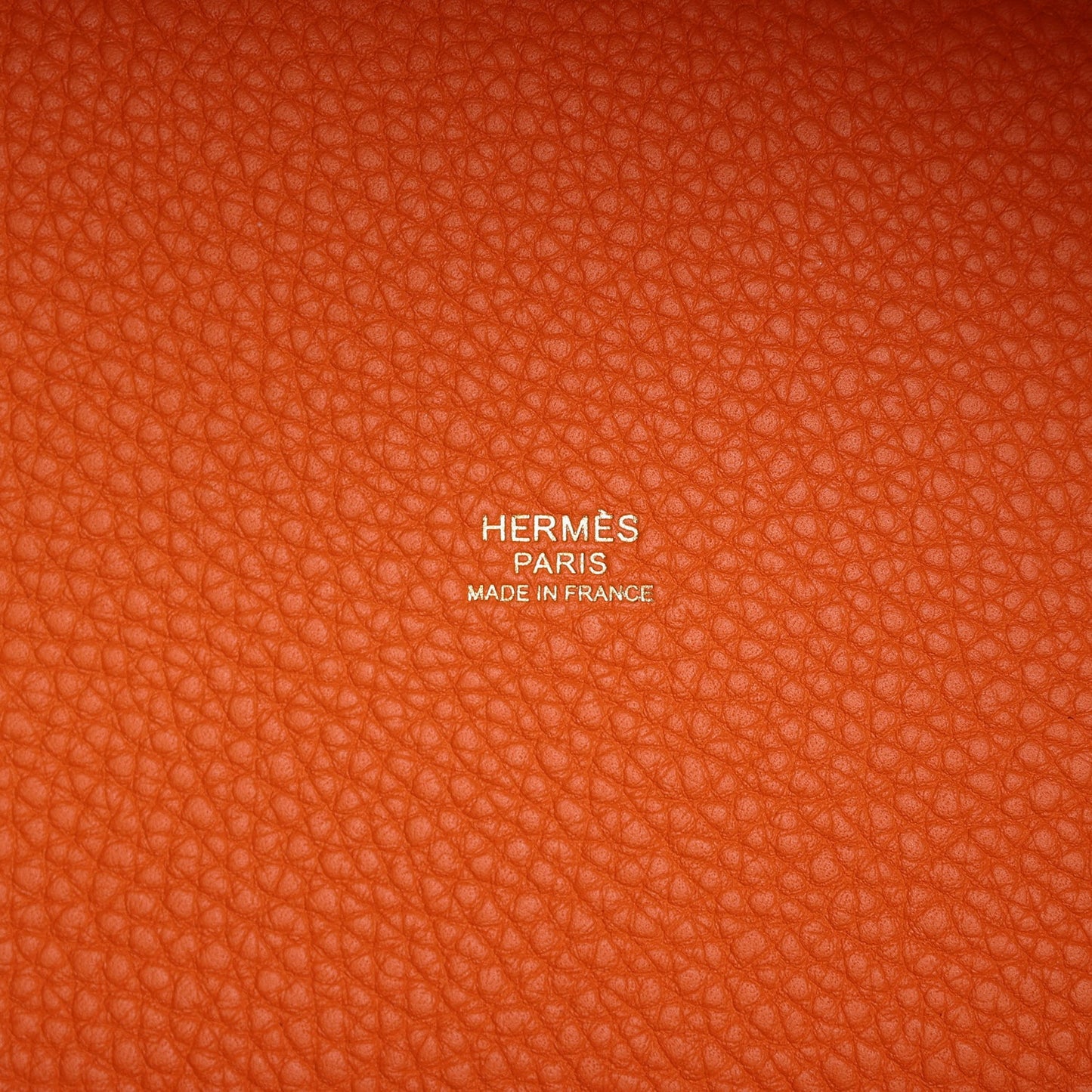 Hermes Picotin 18 Orange H Clemence Gold Hardware