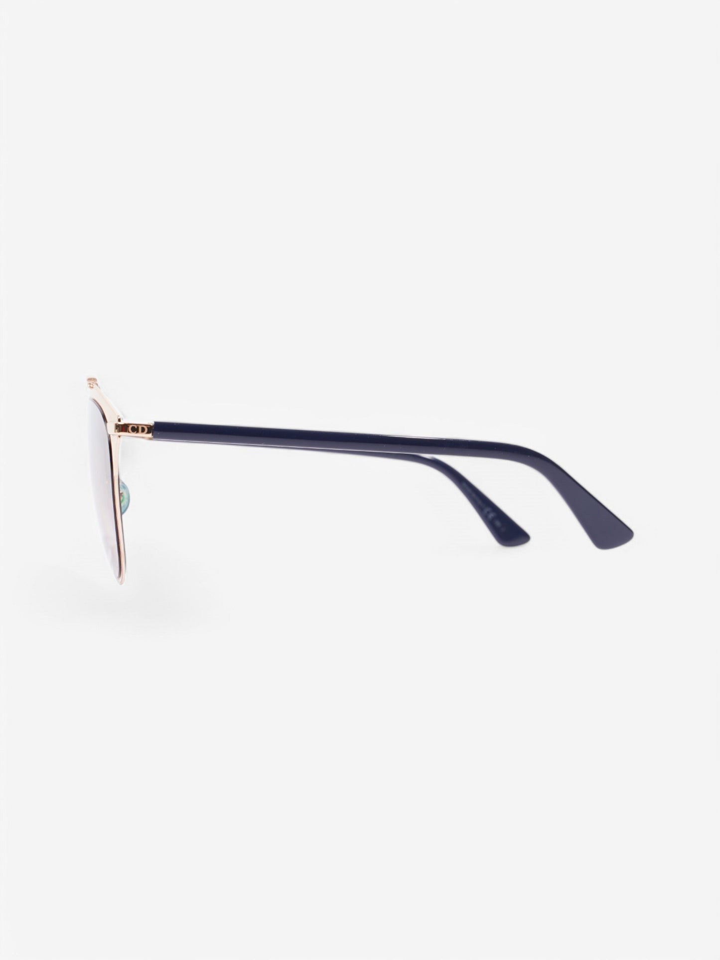Christian Dior 3210R Sunglasses Gold / Blue Acetate 140mm