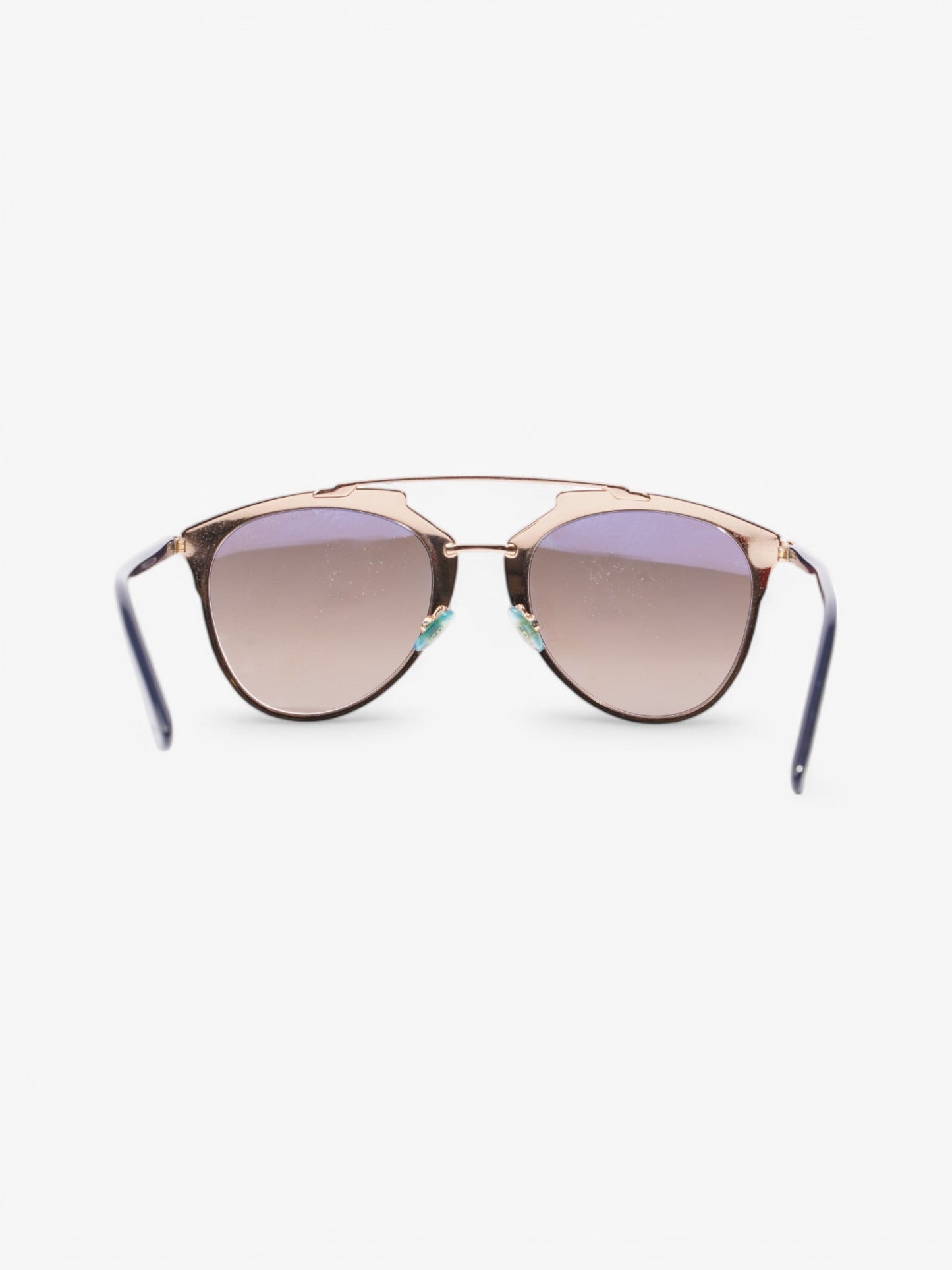 Christian Dior 3210R Sunglasses Gold / Blue Acetate 140mm