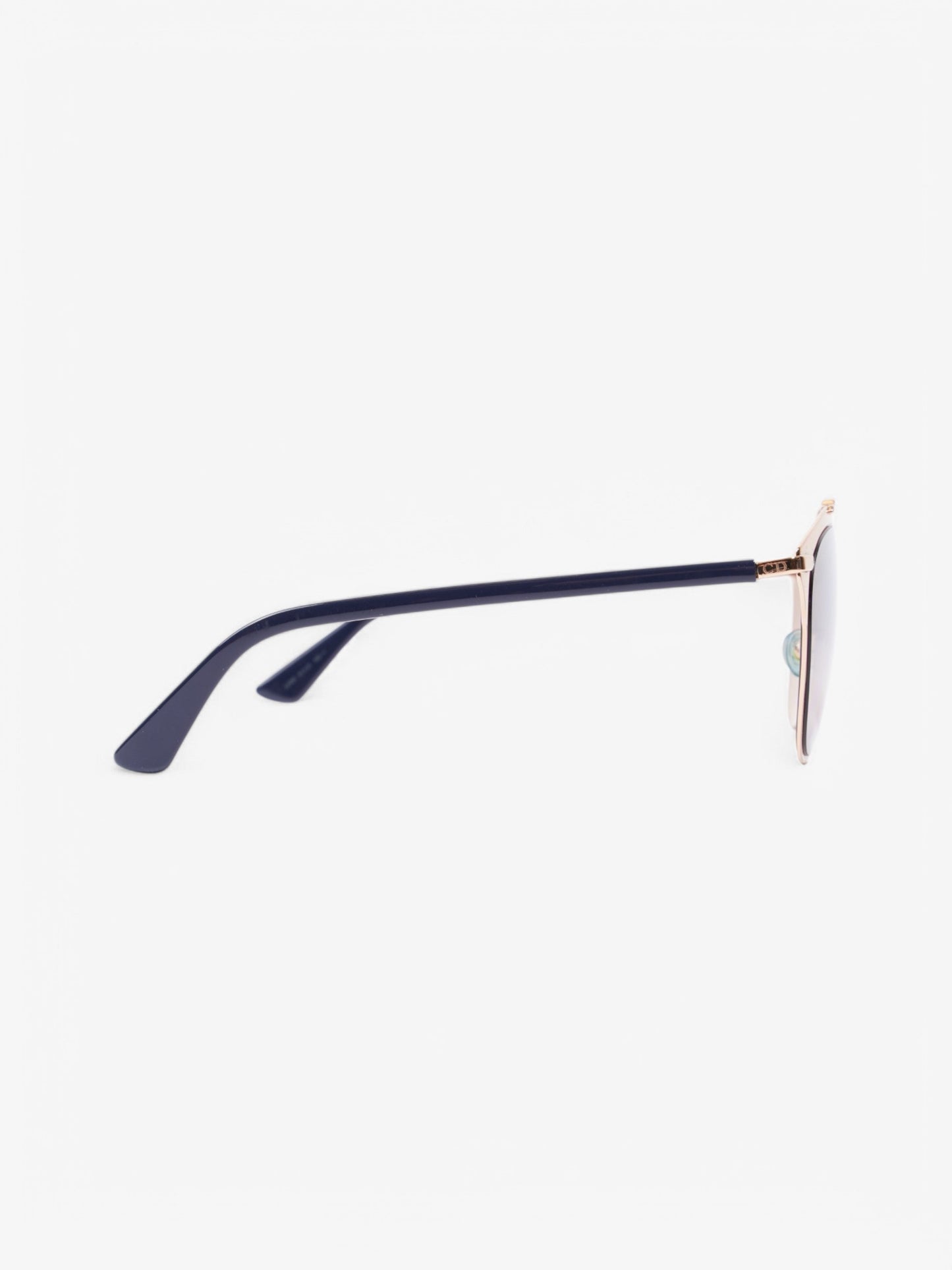 Christian Dior 3210R Sunglasses Gold / Blue Acetate 140mm