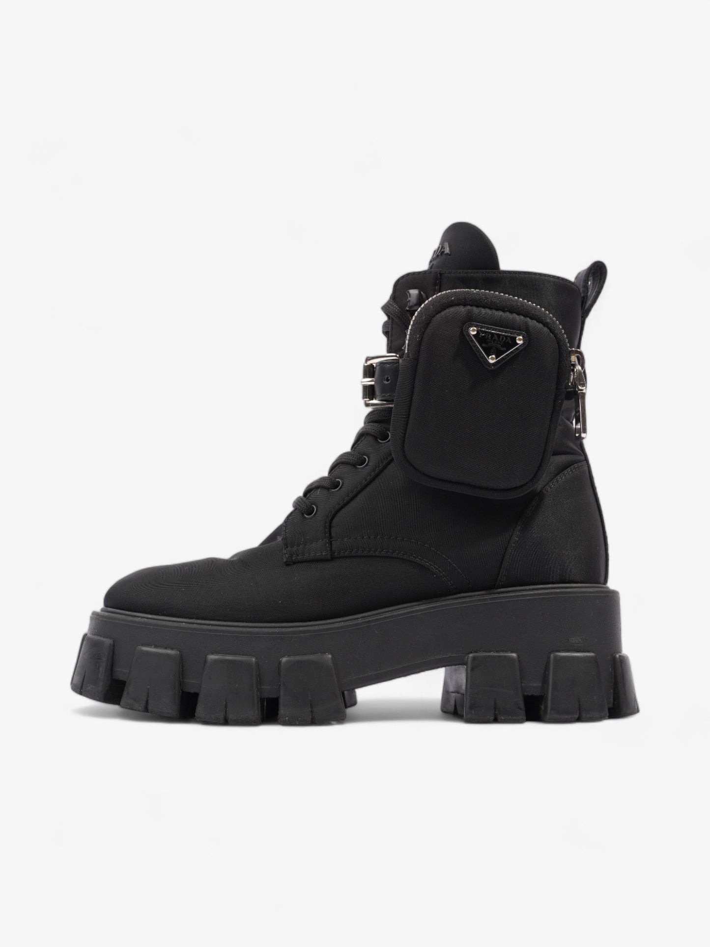 Prada Monolith Boots 60 Black Re Nylon EU 37 UK 4