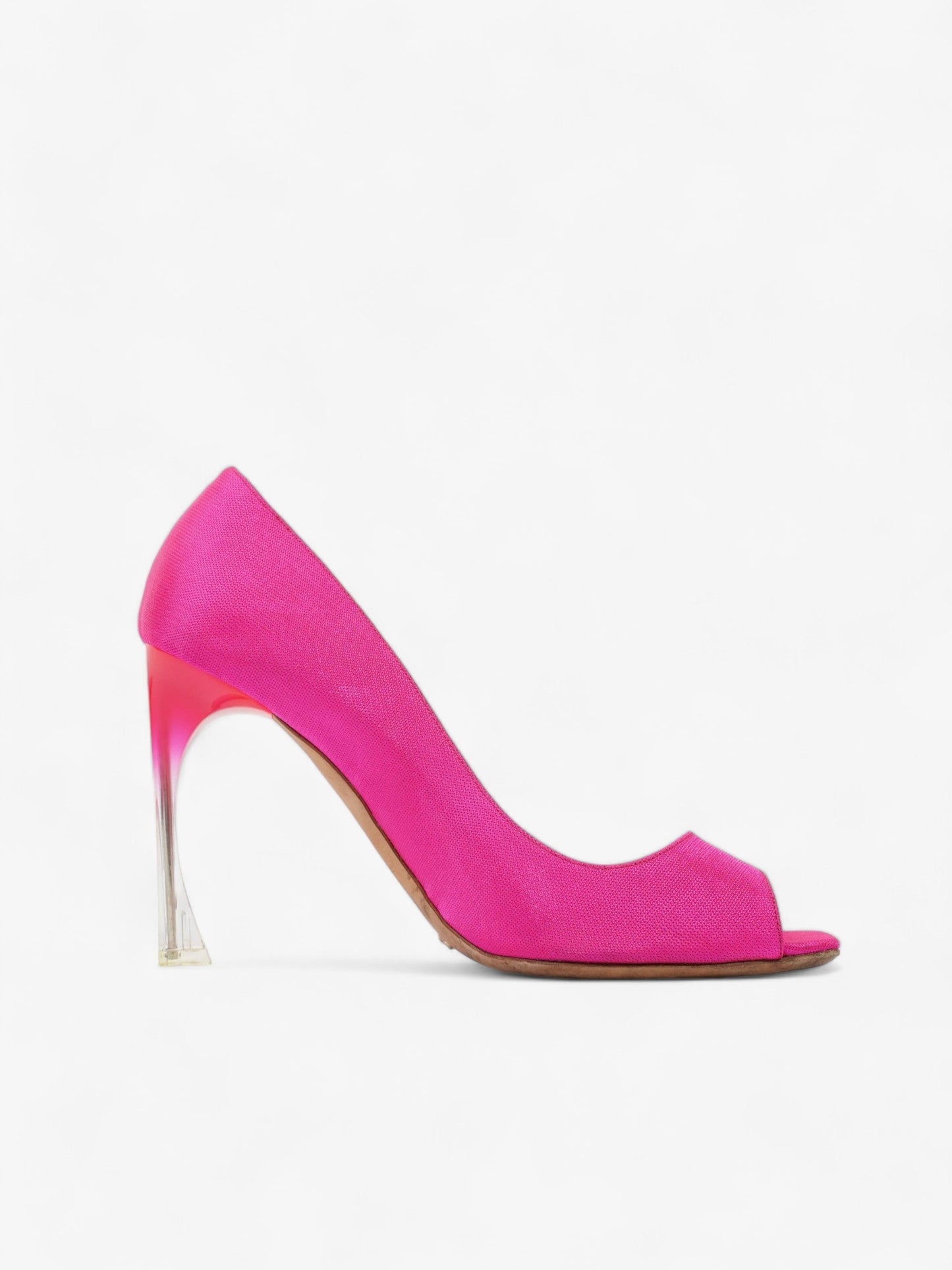 Christian Dior Heels 100 Pink Canvas EU 40 UK 7