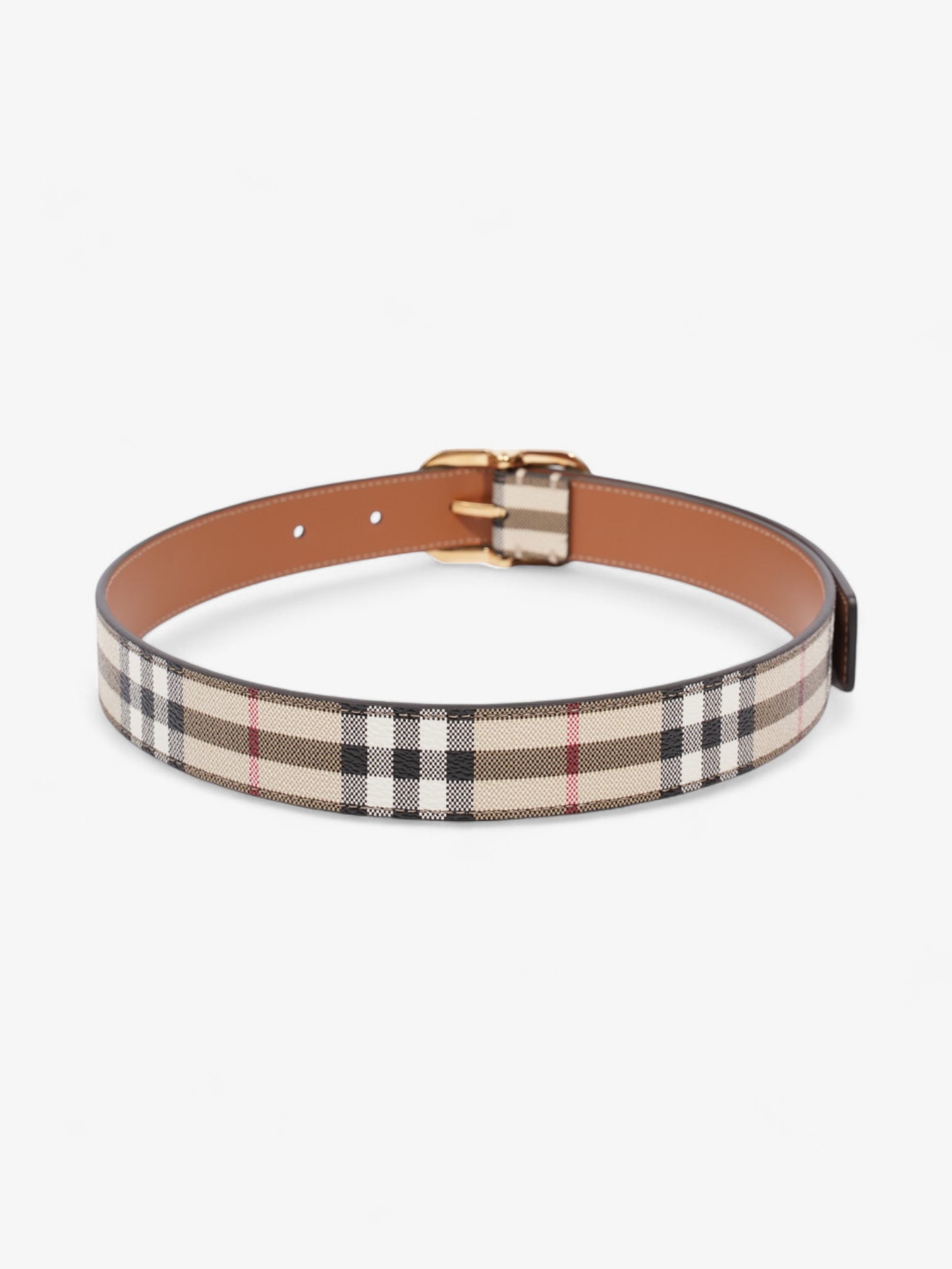 Burberry Check Belt Vintage Check Canvas Small - 89cm