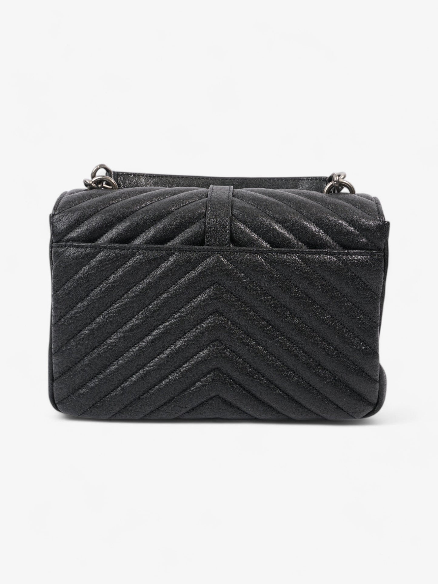 Saint Laurent College Black Lambskin Leather Medium