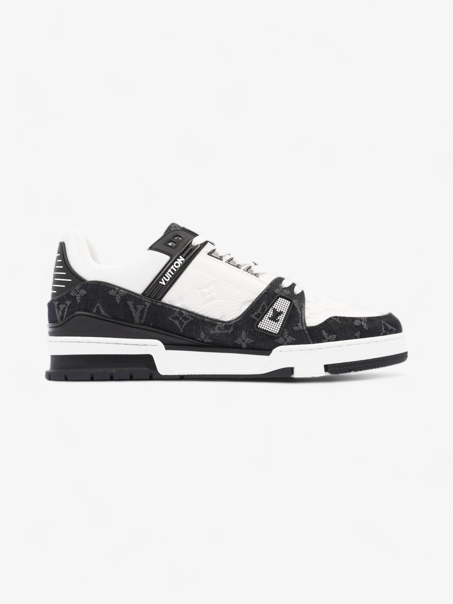 Louis Vuitton LV Trainers Black / White Leather EU 46 UK 11