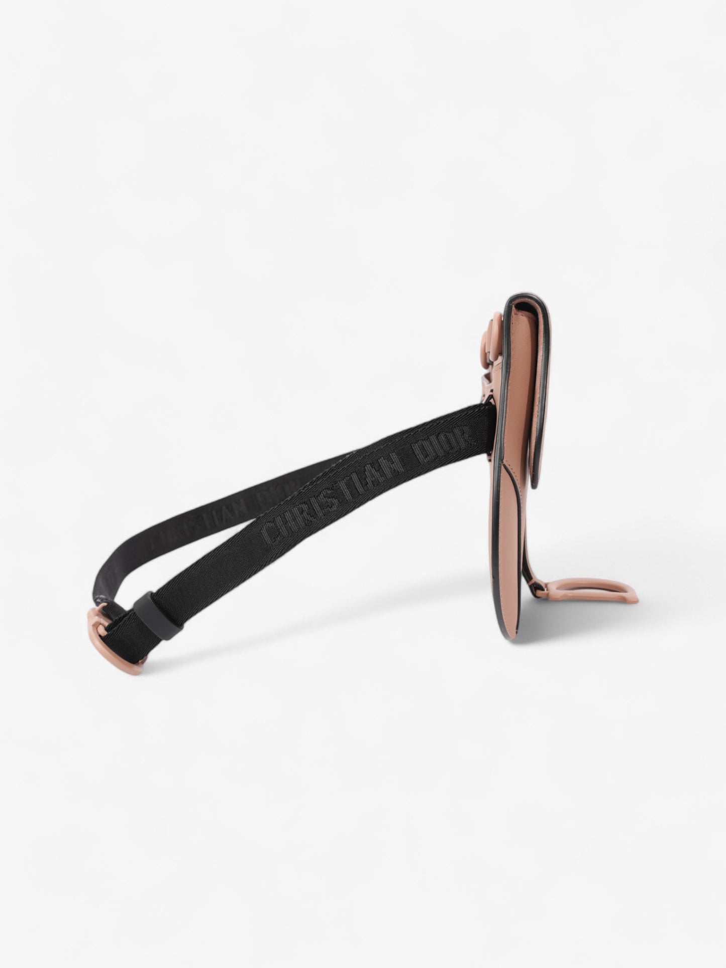 Christian Dior Saddle Belt Bag Nude Leather