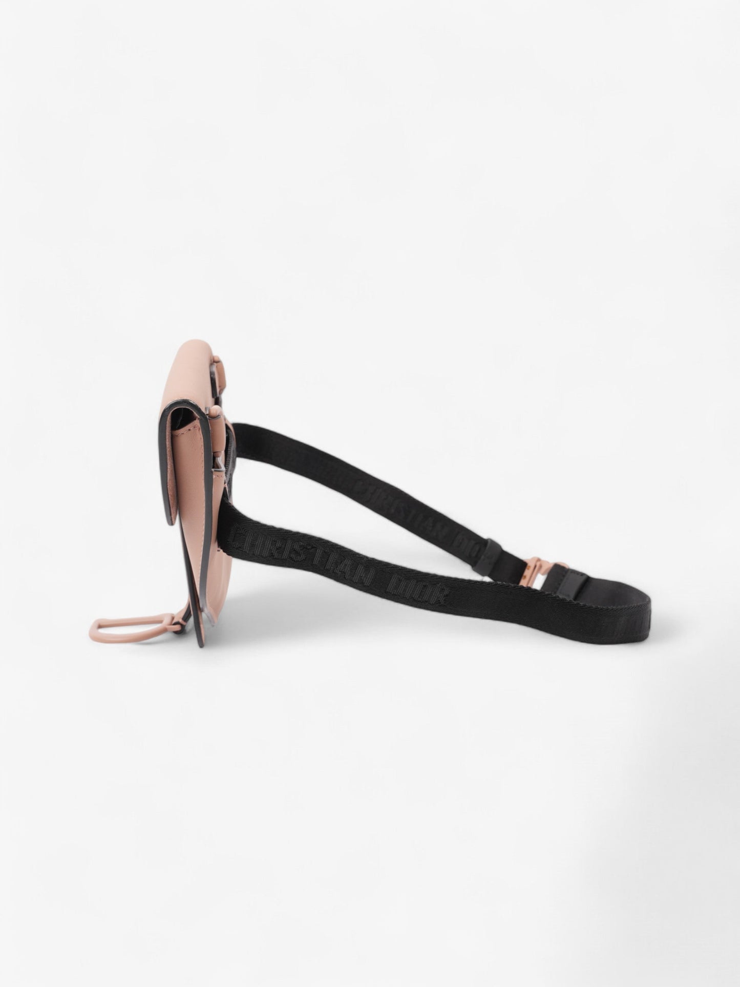 Christian Dior Saddle Belt Bag Nude Leather