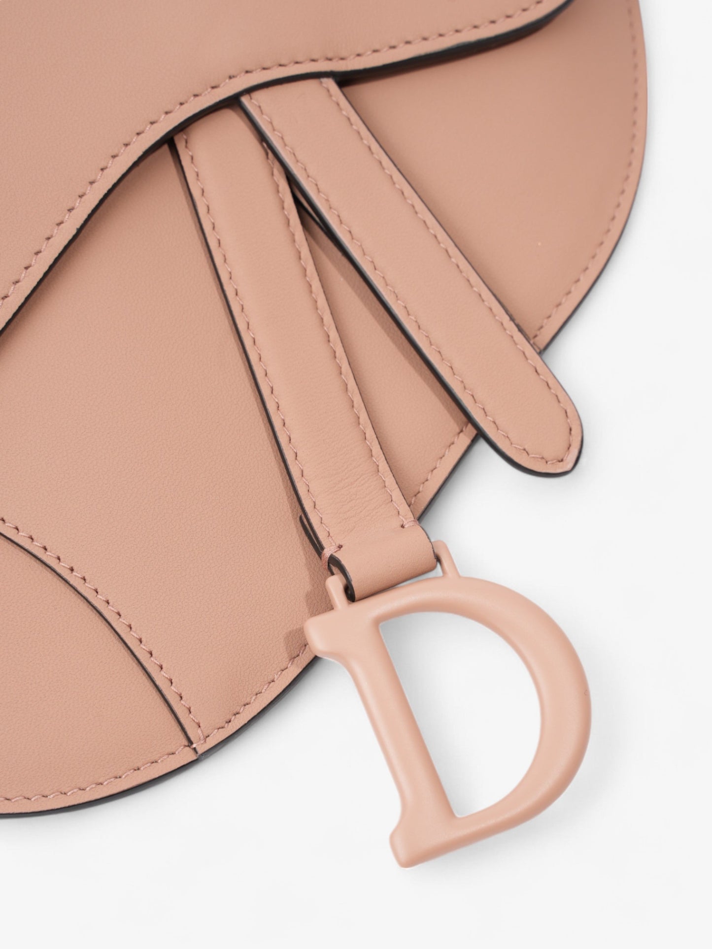 Christian Dior Saddle Belt Bag Nude Leather