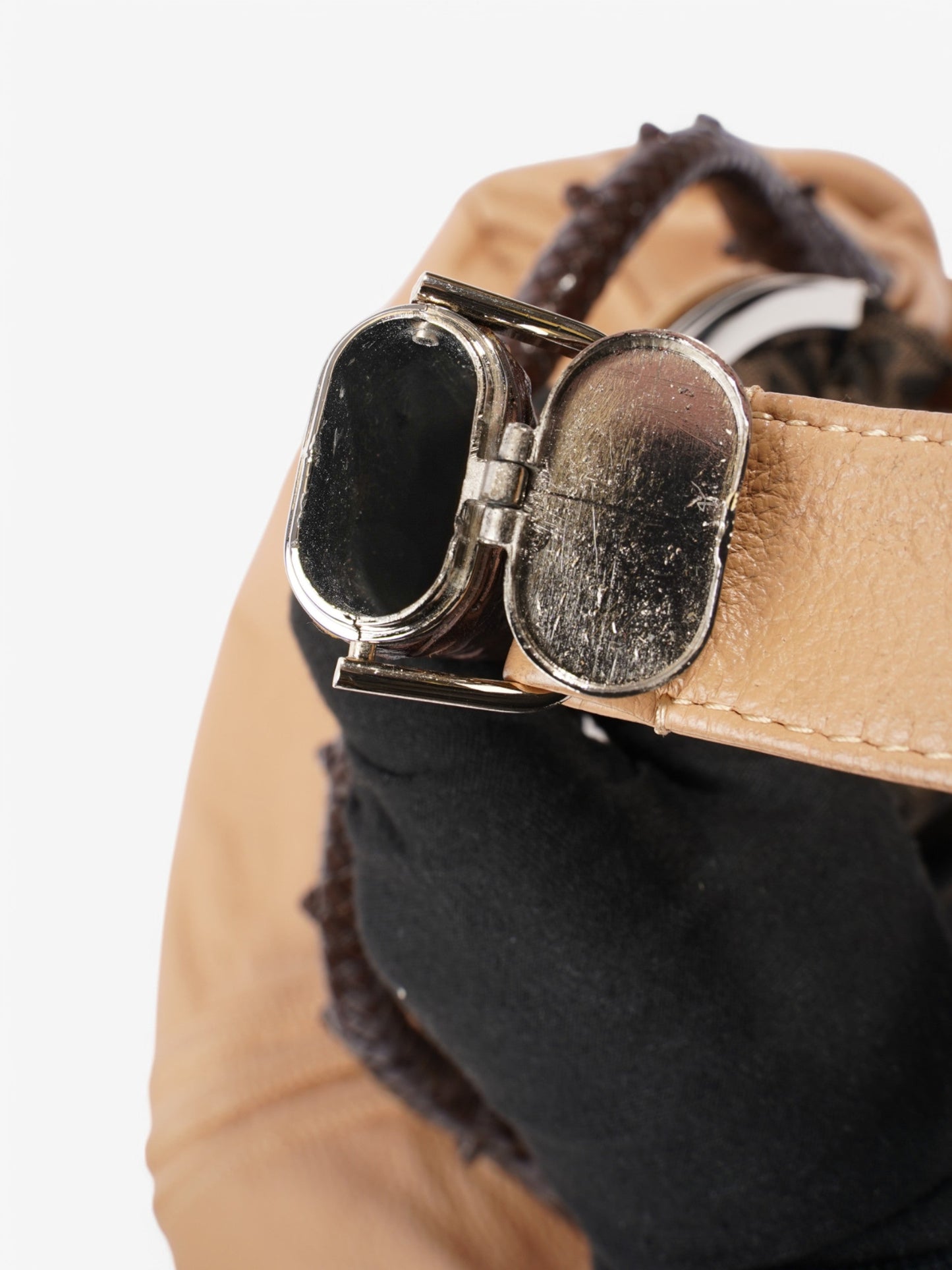 Fendi Spy Hobo Tan / Brown Leather