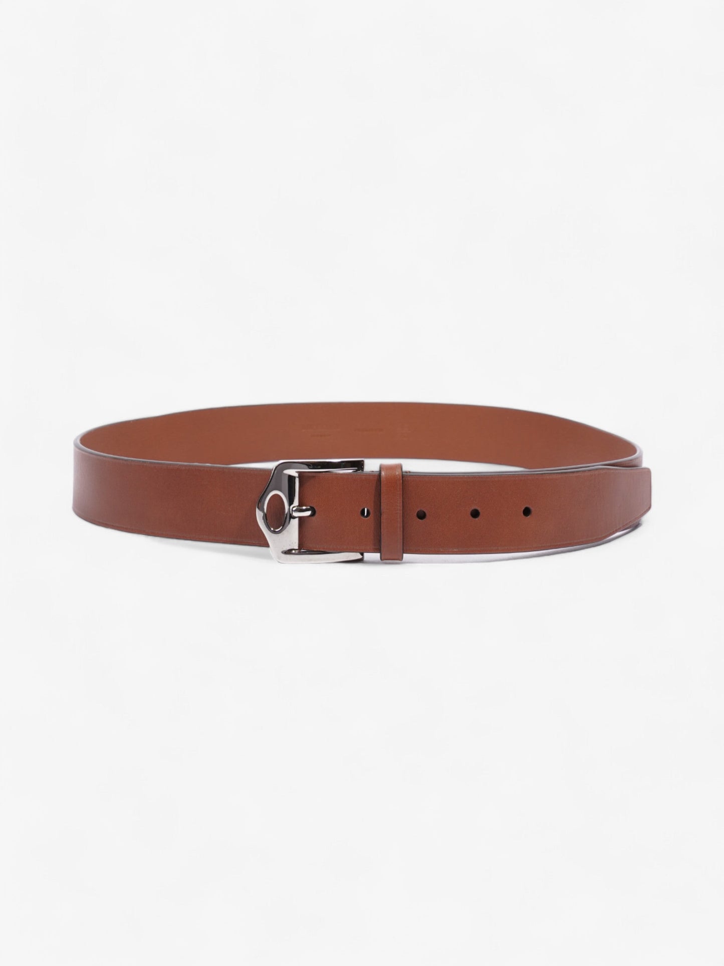 Burberry Buckle Belt Brown Leather 90cm 36"