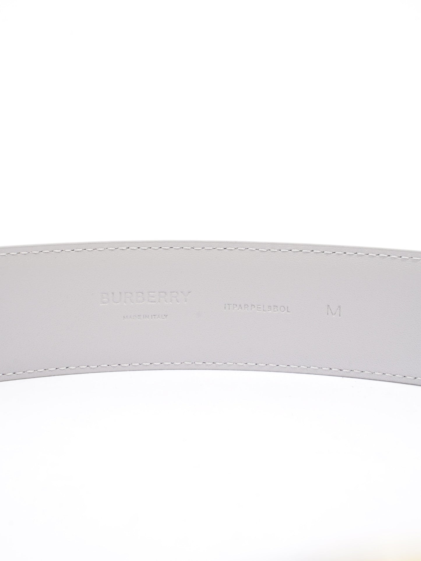 Burberry TB Belt Grey Leather Medium