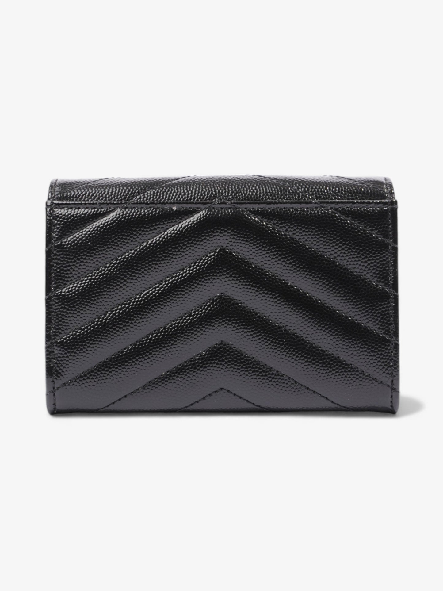 Saint Laurent Envelope Wallet Black Matelasse Leather Small