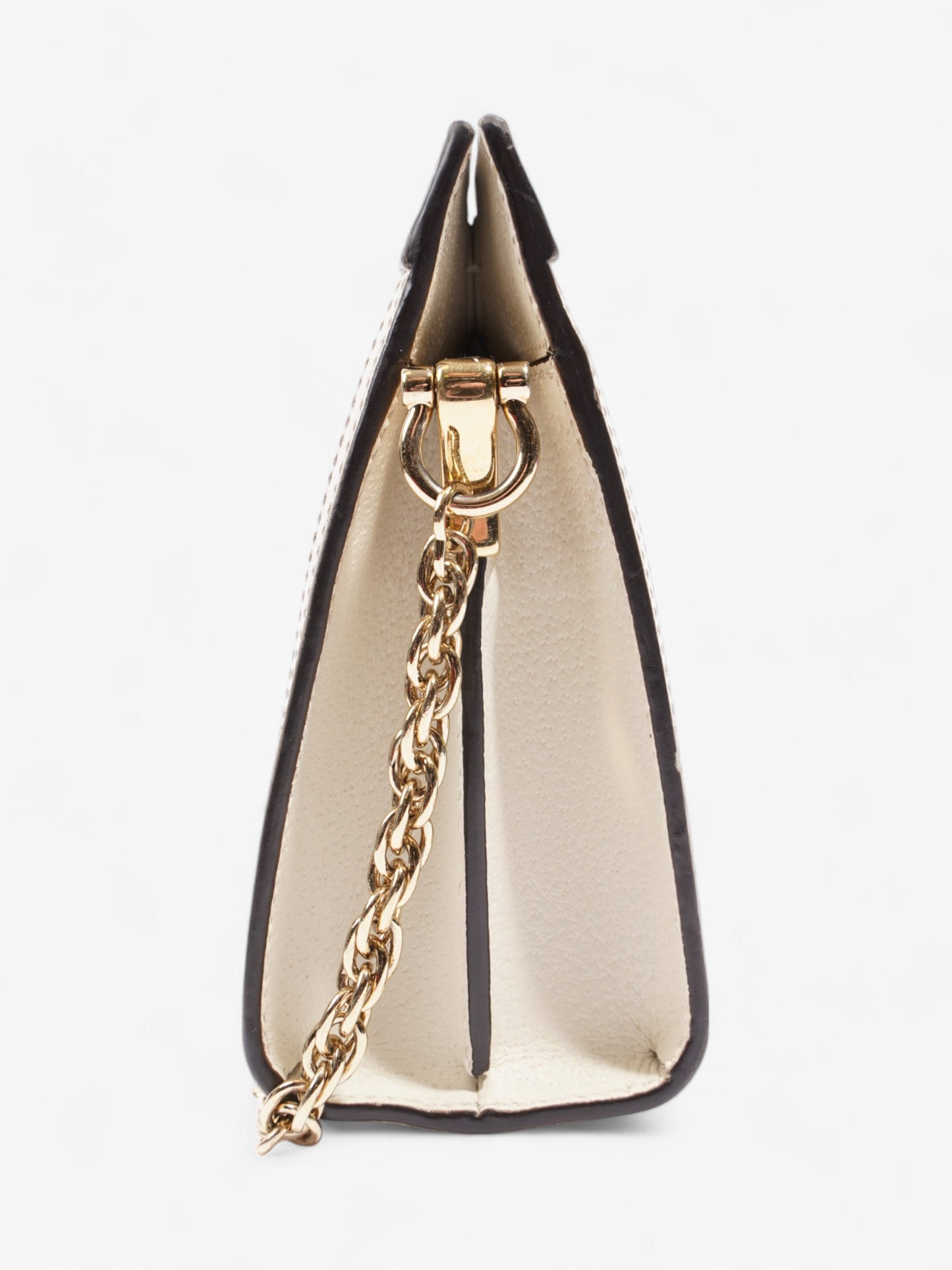 Gucci Ophidia Chain White / GG Flora Coated Canvas Small