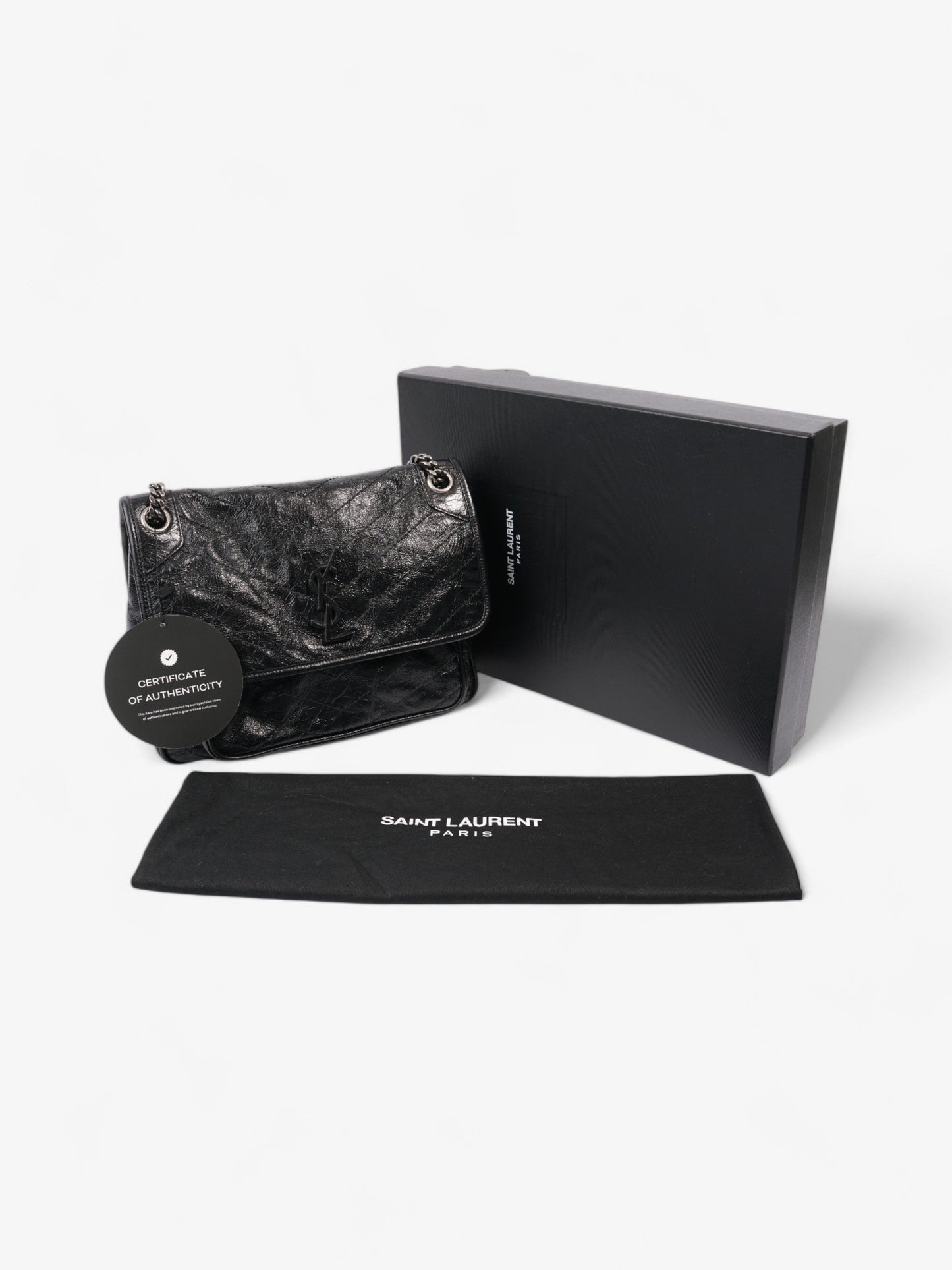 Saint Laurent Niki Black Calfskin Leather Large