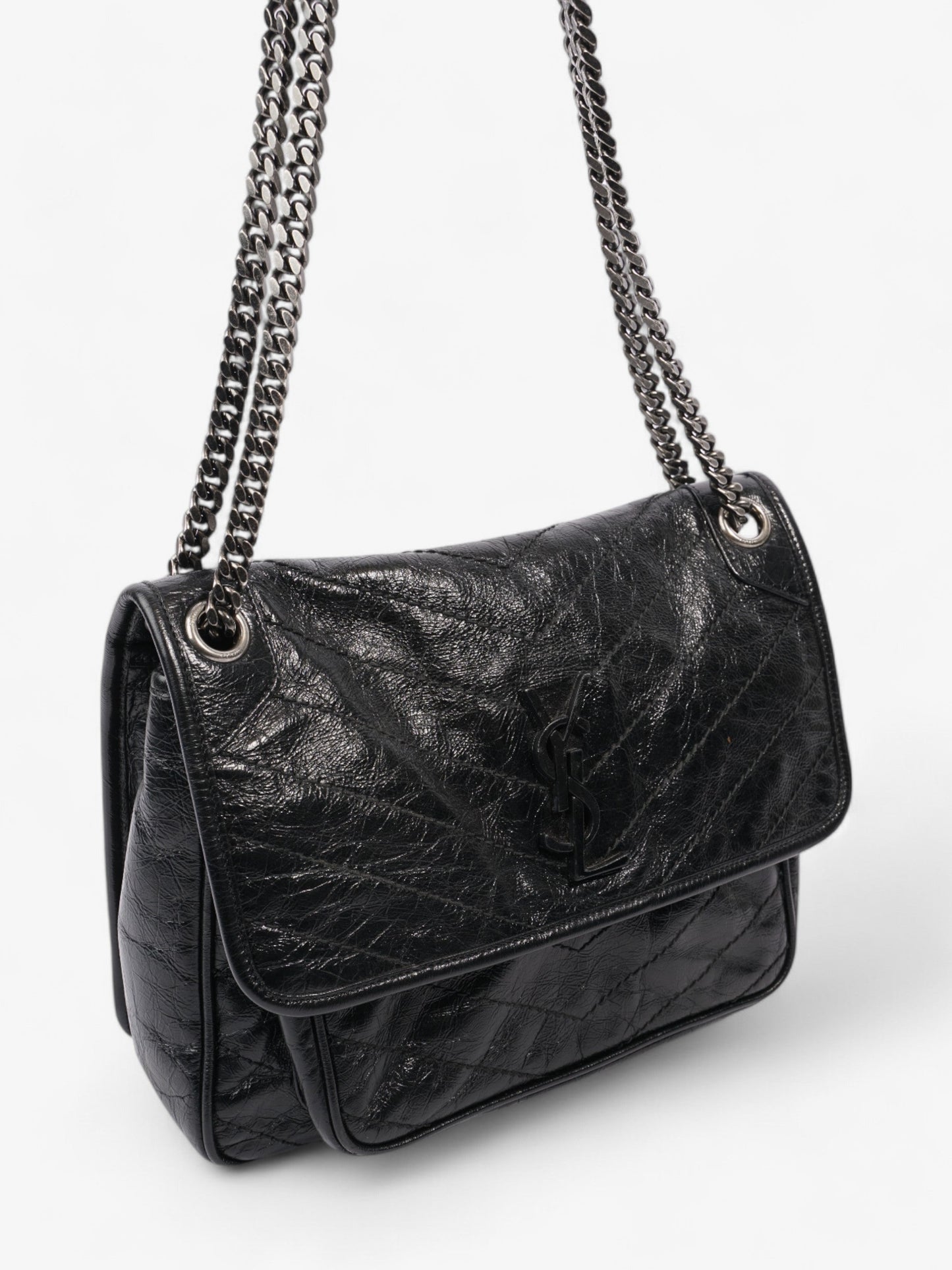 Saint Laurent Niki Black Calfskin Leather Large