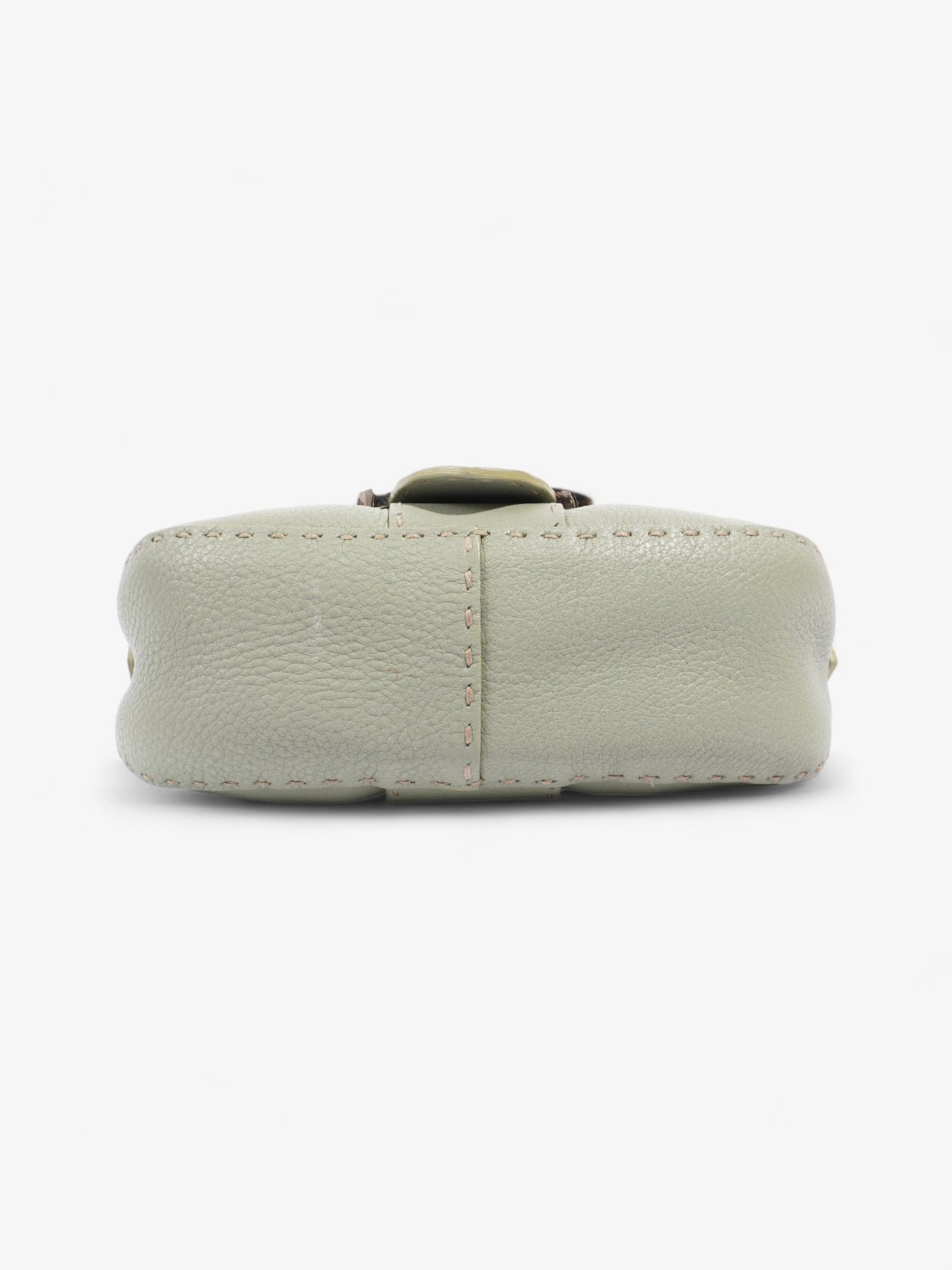 Fendi Salleria Flap Olive Green Leather