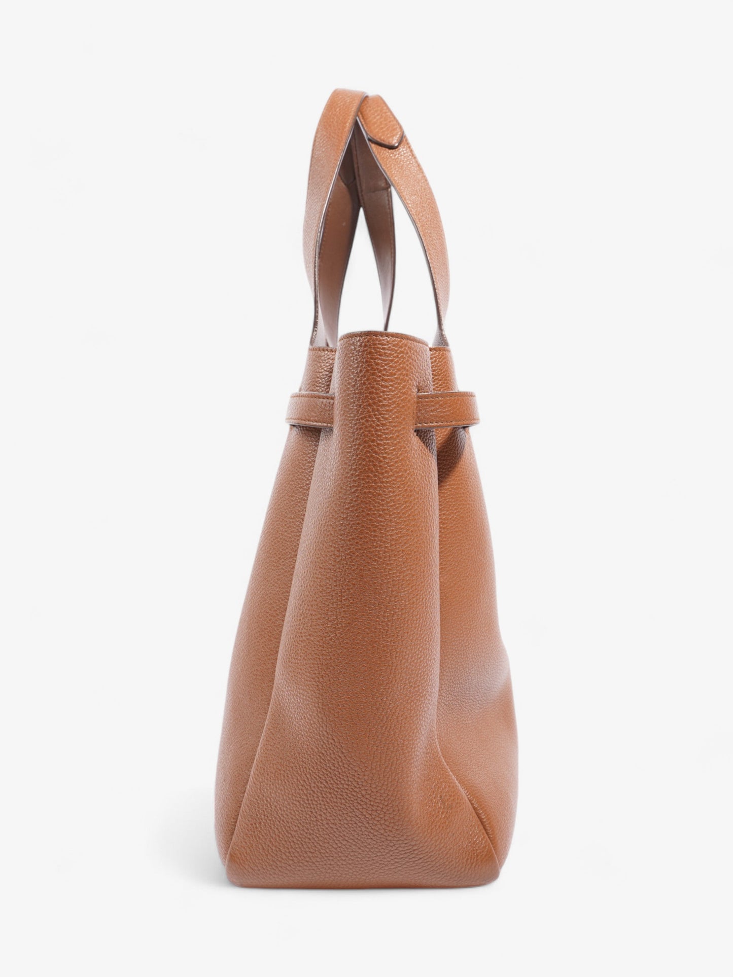 Prada Dynamique Tote Brown Leather
