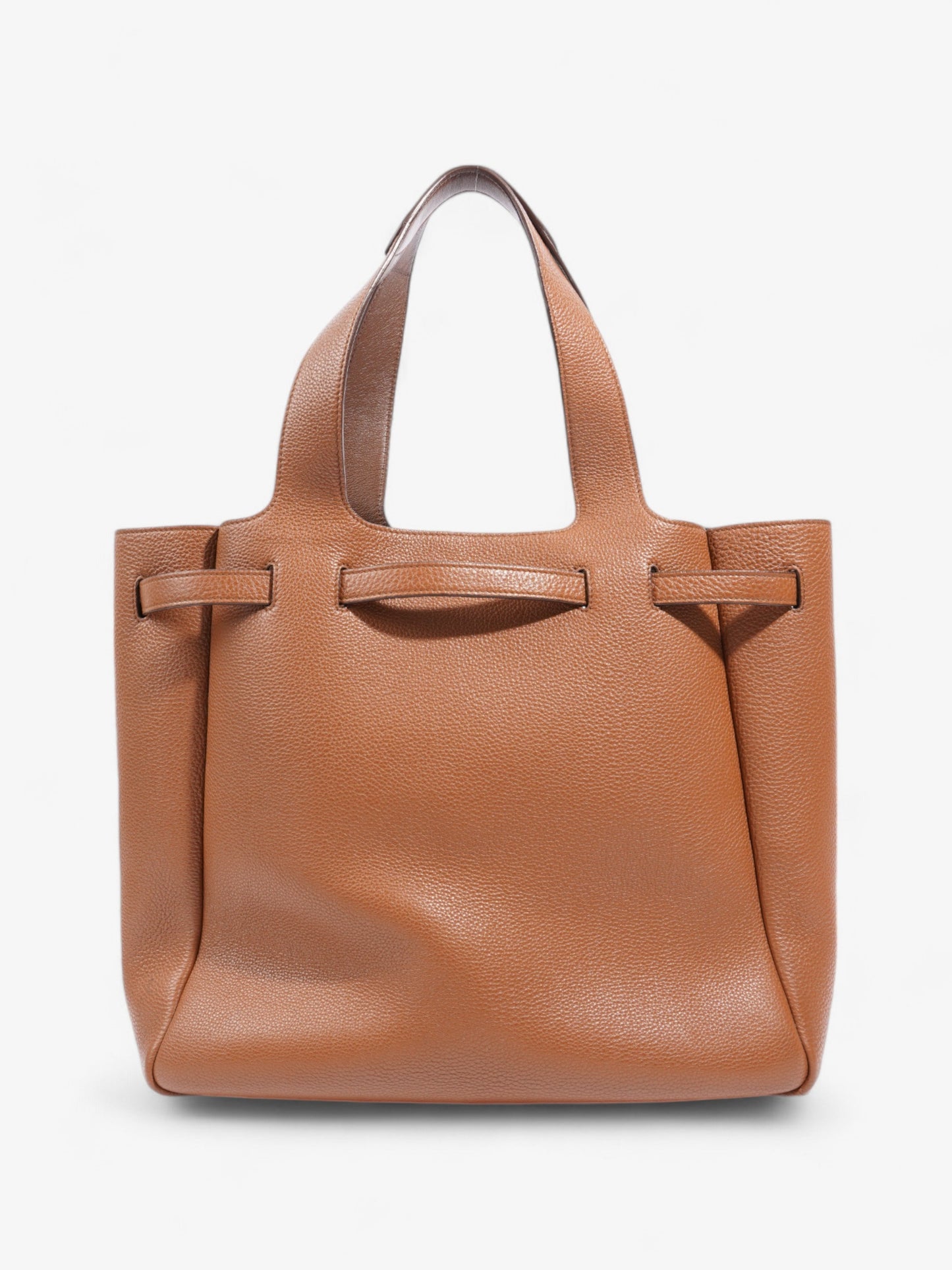 Prada Dynamique Tote Brown Leather