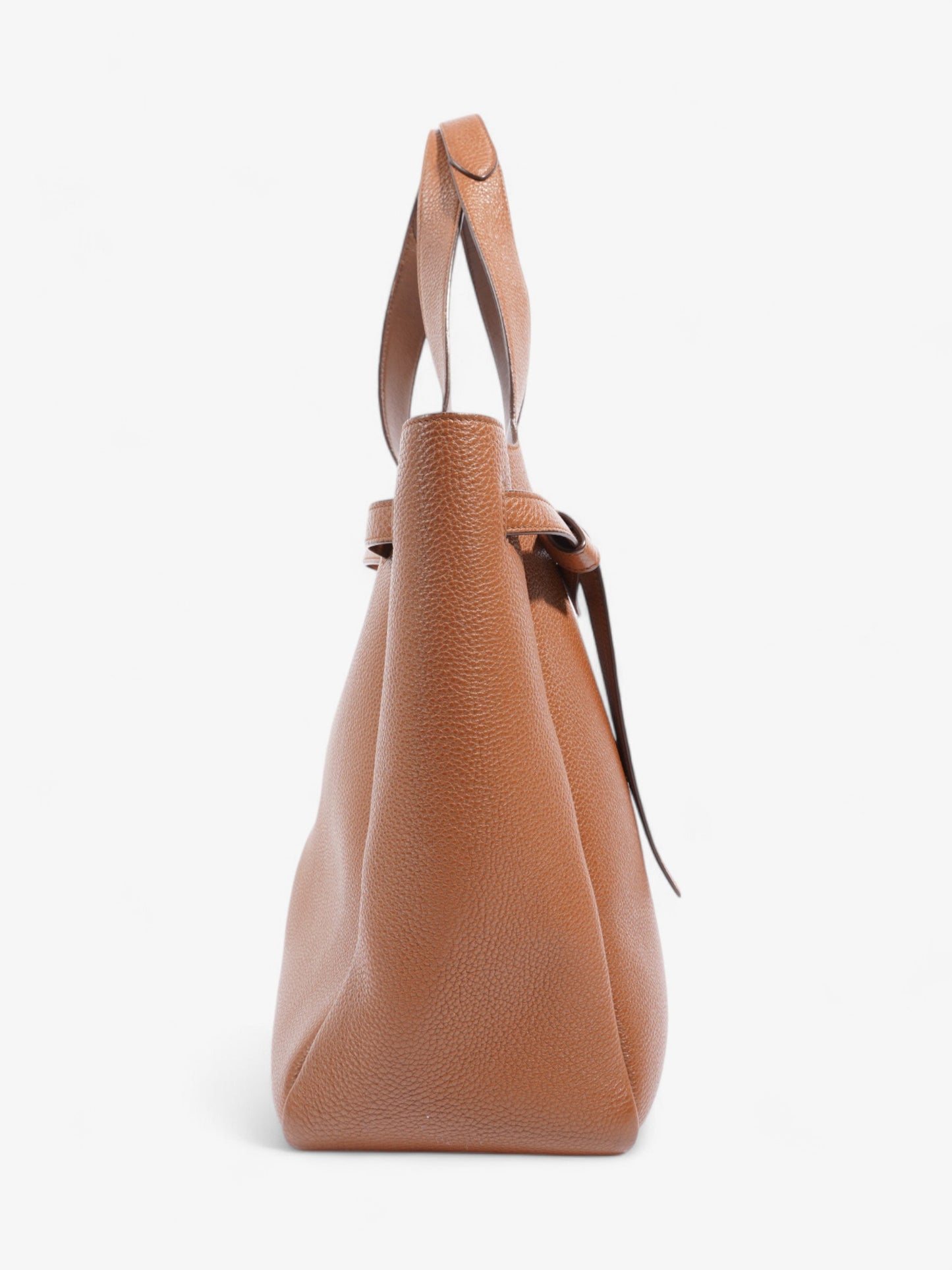 Prada Dynamique Tote Brown Leather
