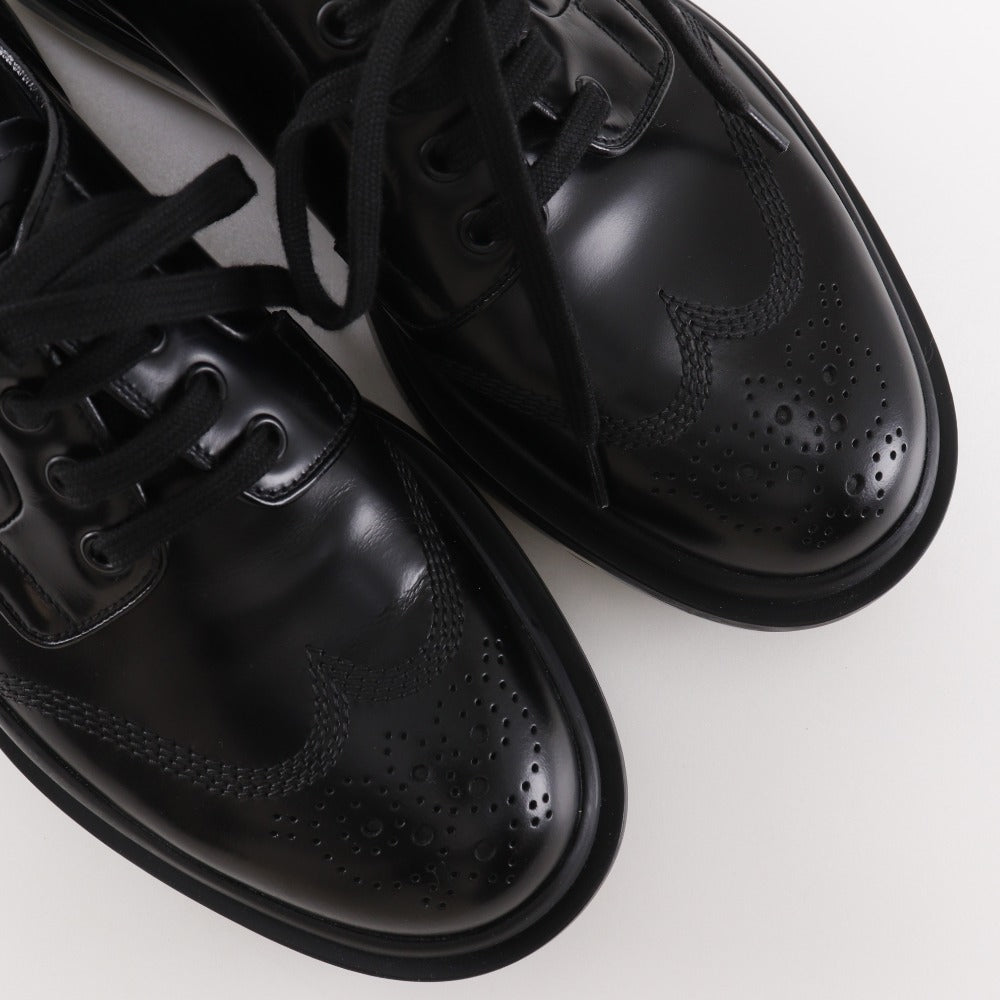 Prada Wingtip Leather Sneakers