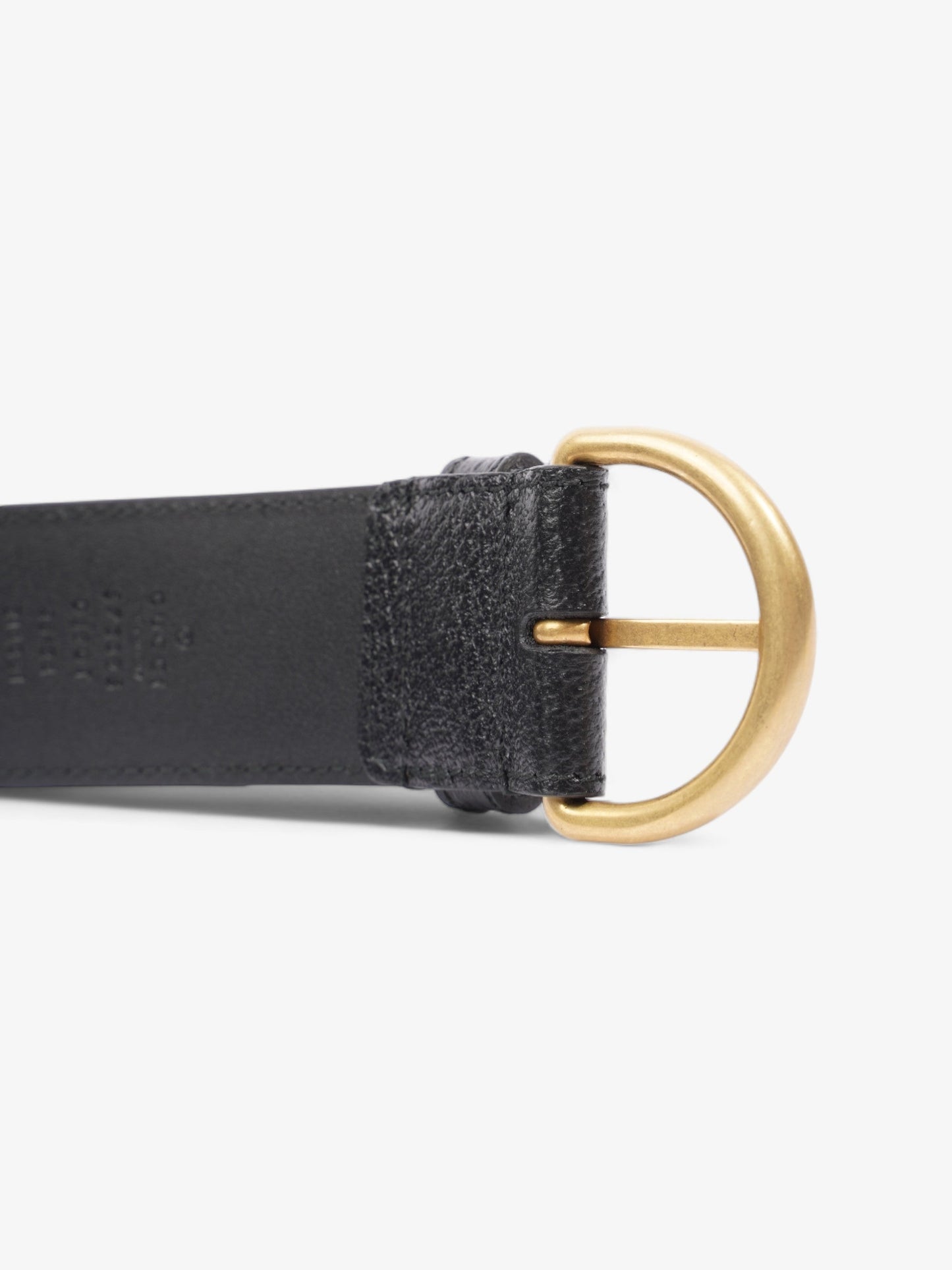 Gucci Buckle Belt Black Leather 85cm 34"