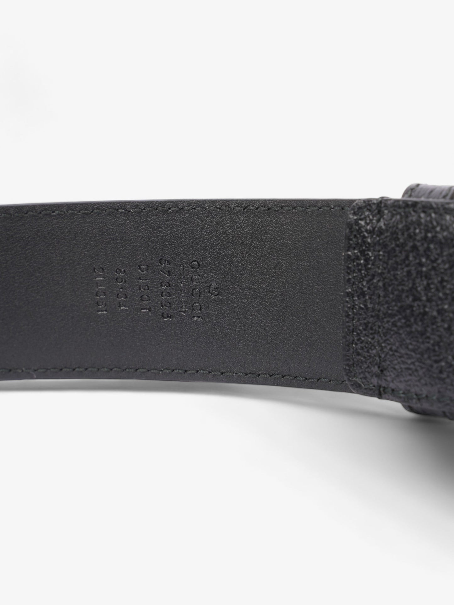 Gucci Buckle Belt Black Leather 85cm 34"