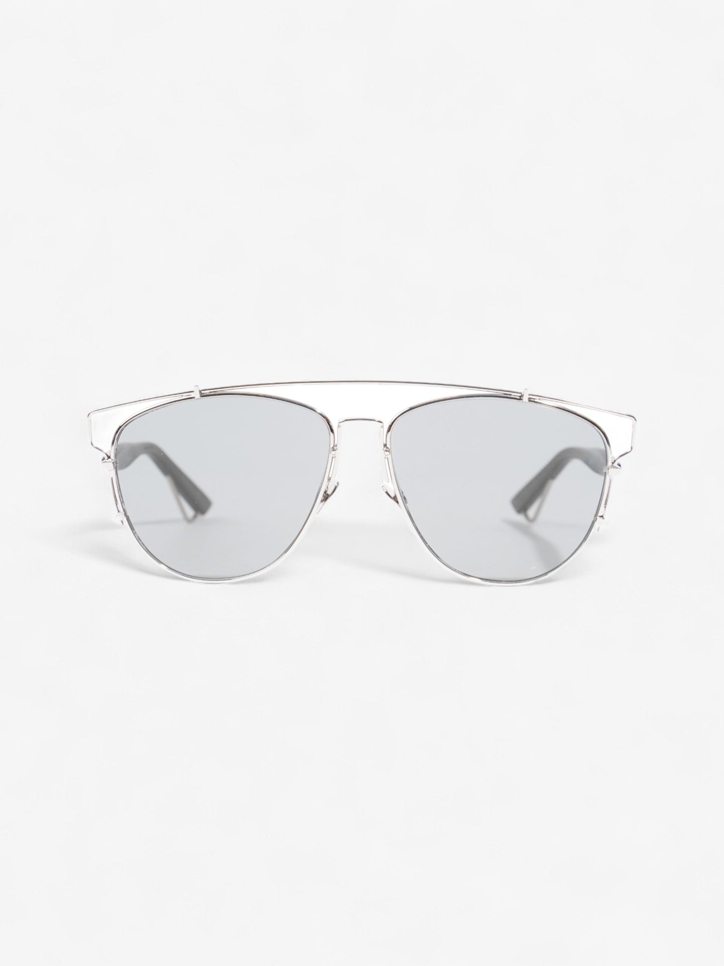 Christian Dior Technologic Sunglasses Silver / Black Acetate 145mm