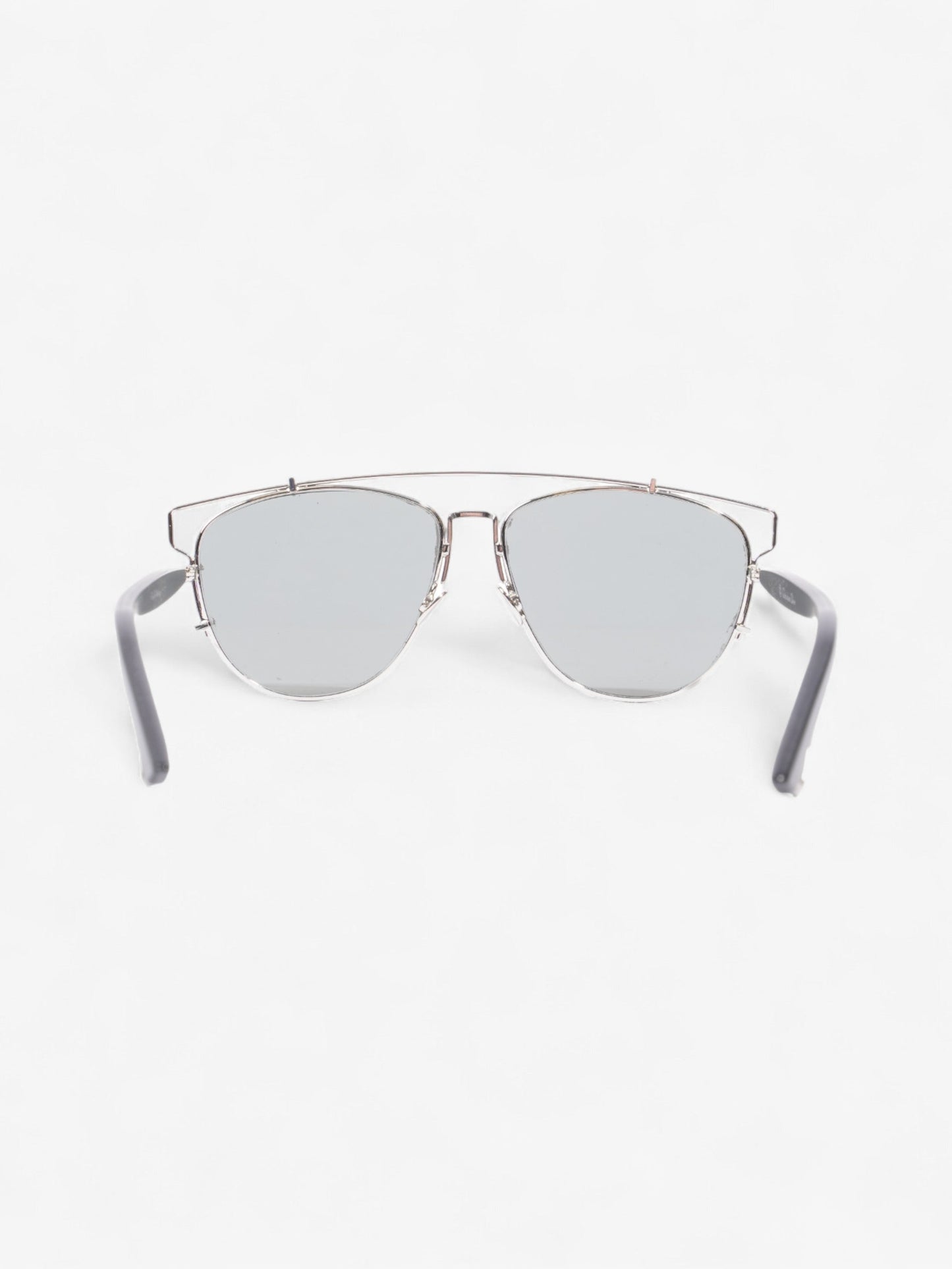 Christian Dior Technologic Sunglasses Silver / Black Acetate 145mm