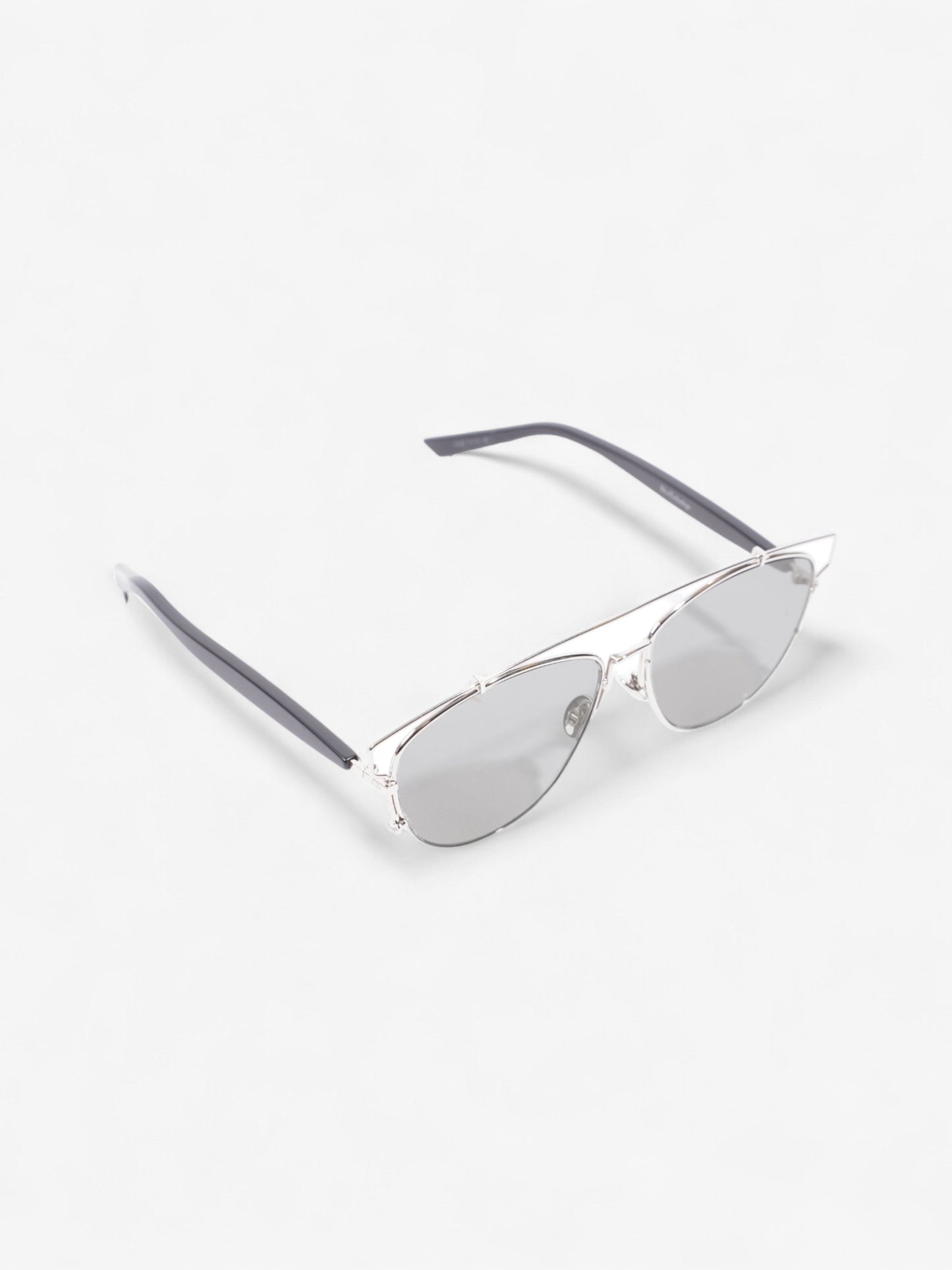 Christian Dior Technologic Sunglasses Silver / Black Acetate 145mm