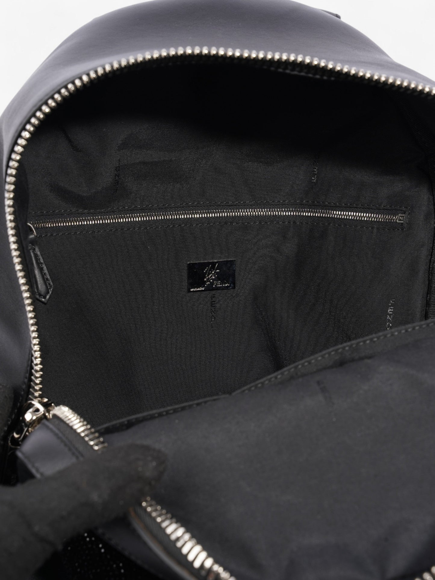 Fendi Carlito Karl Lagerfeld Backpack Black Leather