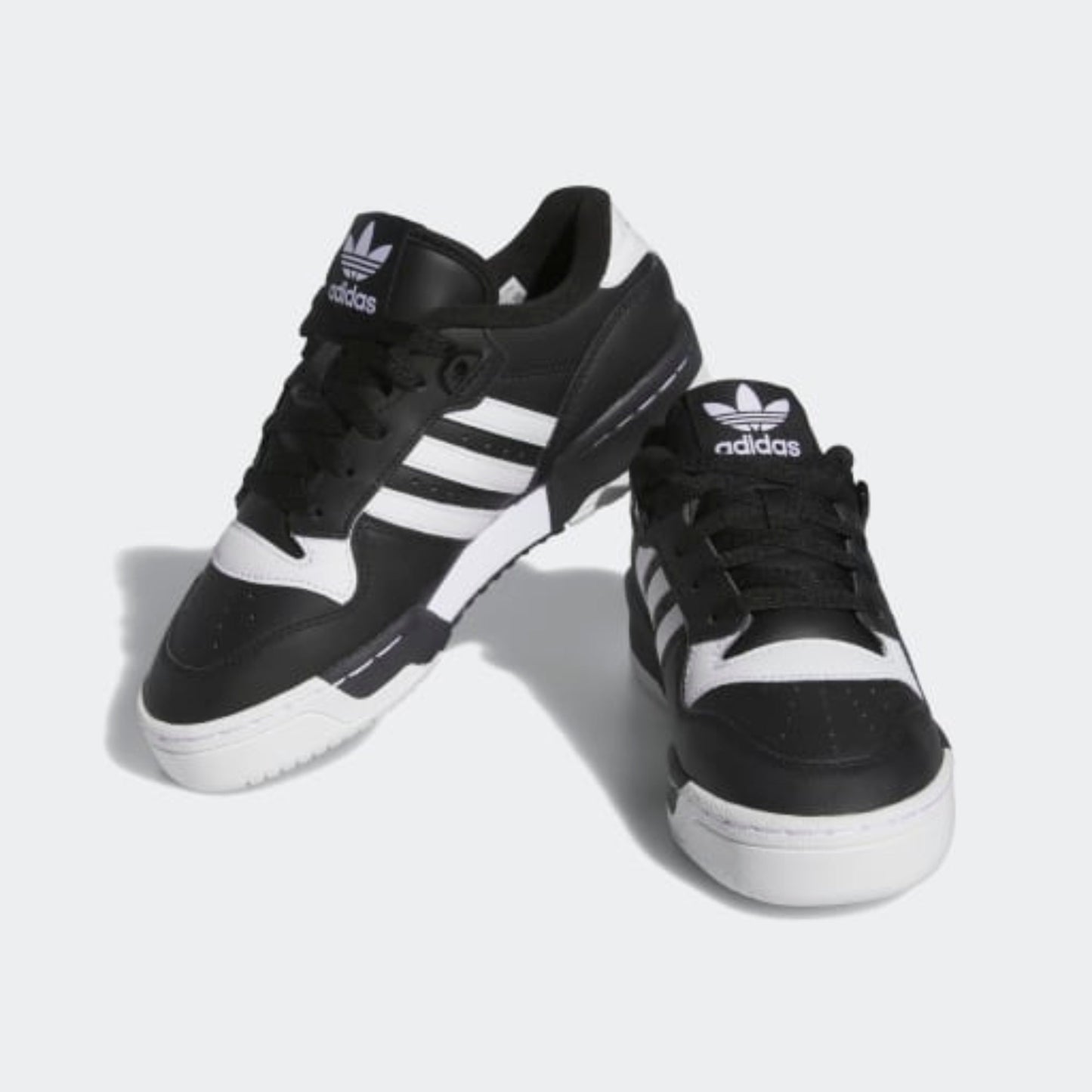 Big Kids' Adidas Rivalry Low "Black White"