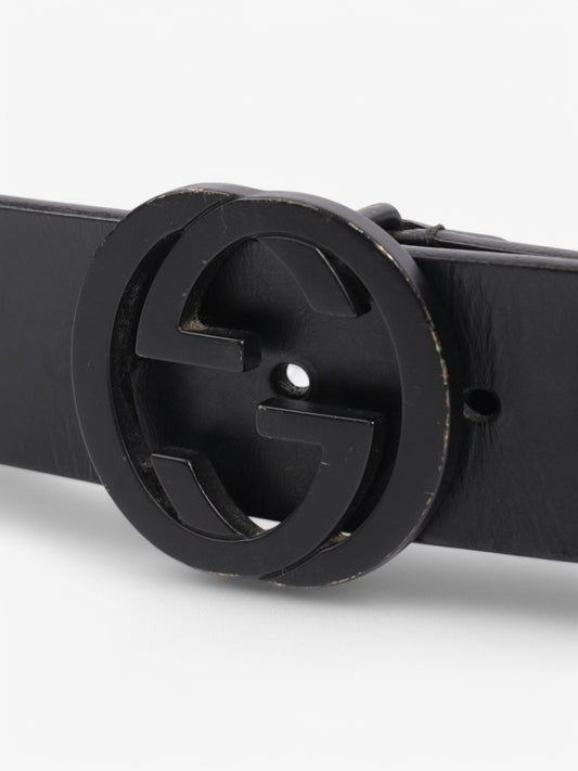 Gucci GG Belt Black Leather