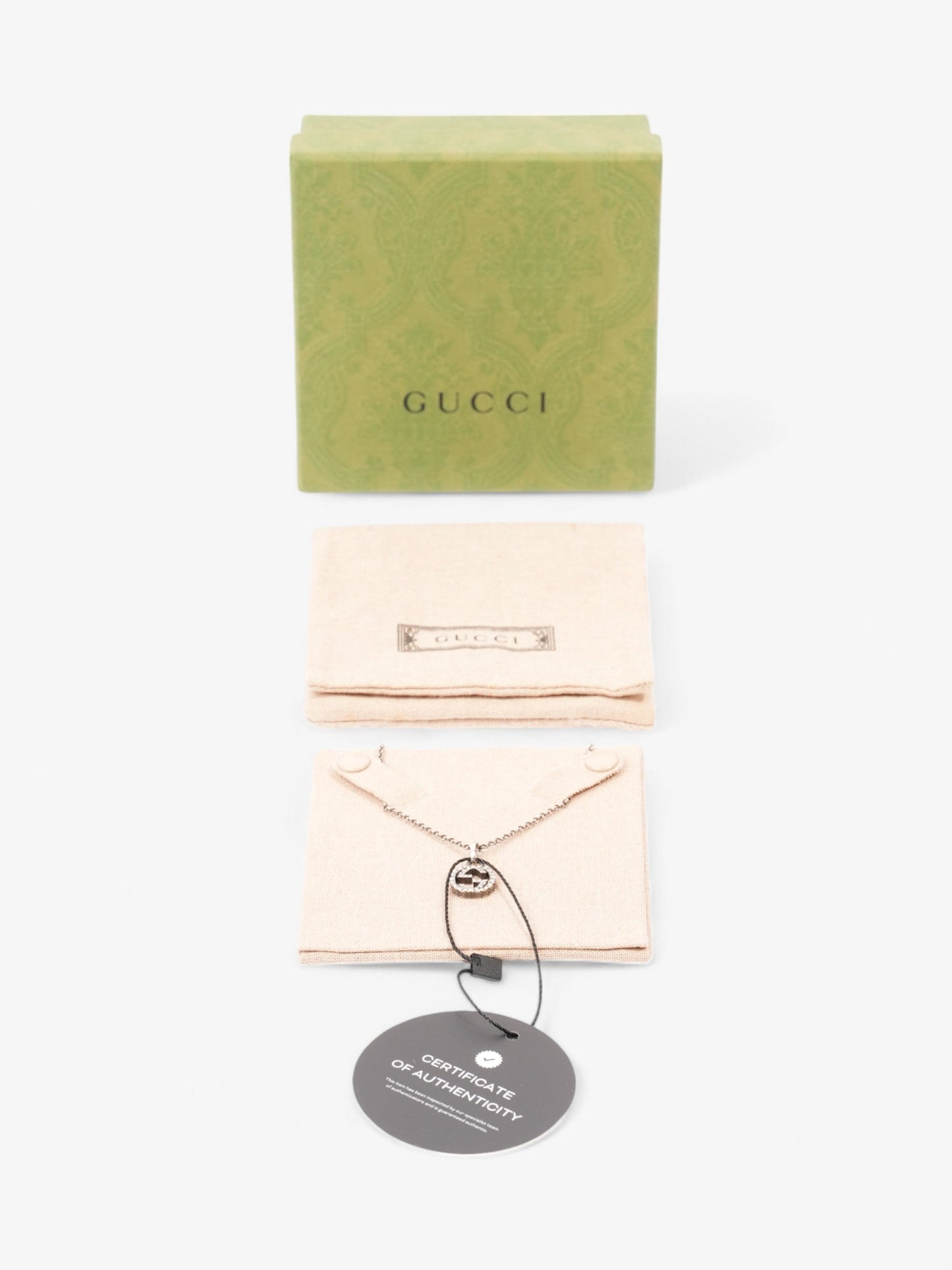 Gucci Interlocking G Necklace Silver Silver Sterling