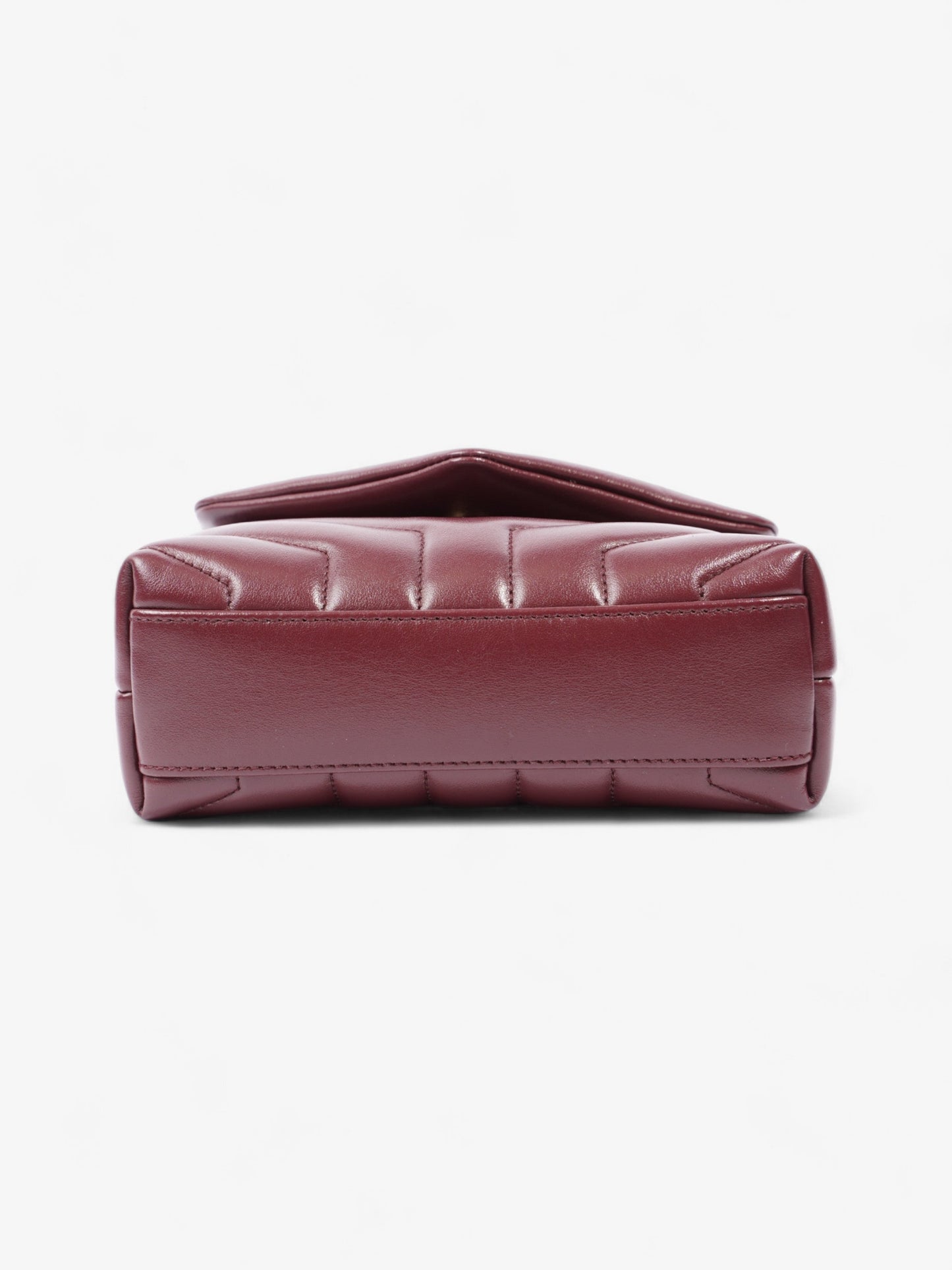 Saint Laurent Toy Lou Lou Burgundy Lambskin Leather