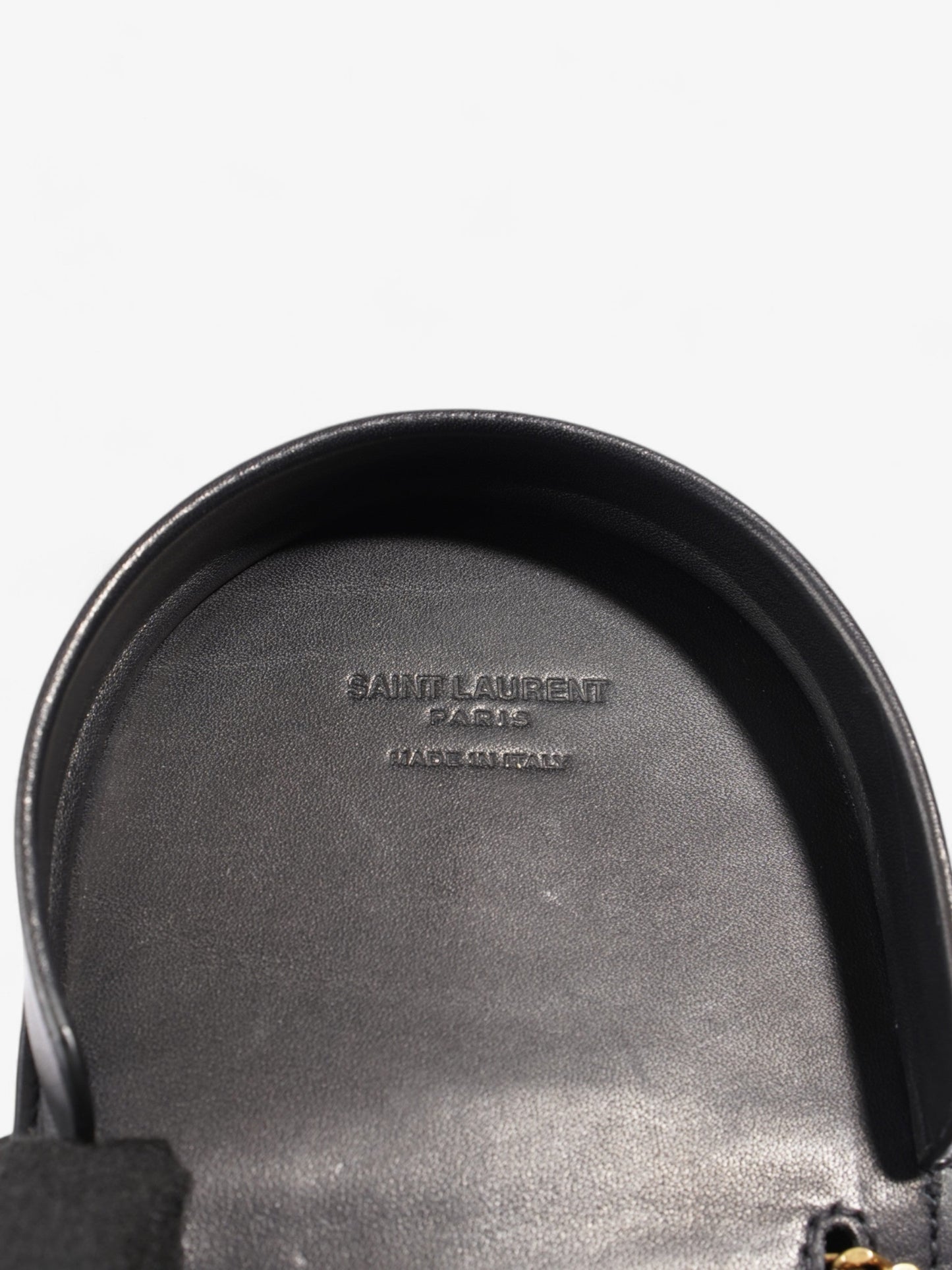 Saint Laurent Kaia Crossbody Purse Black Calfskin Leather Baby