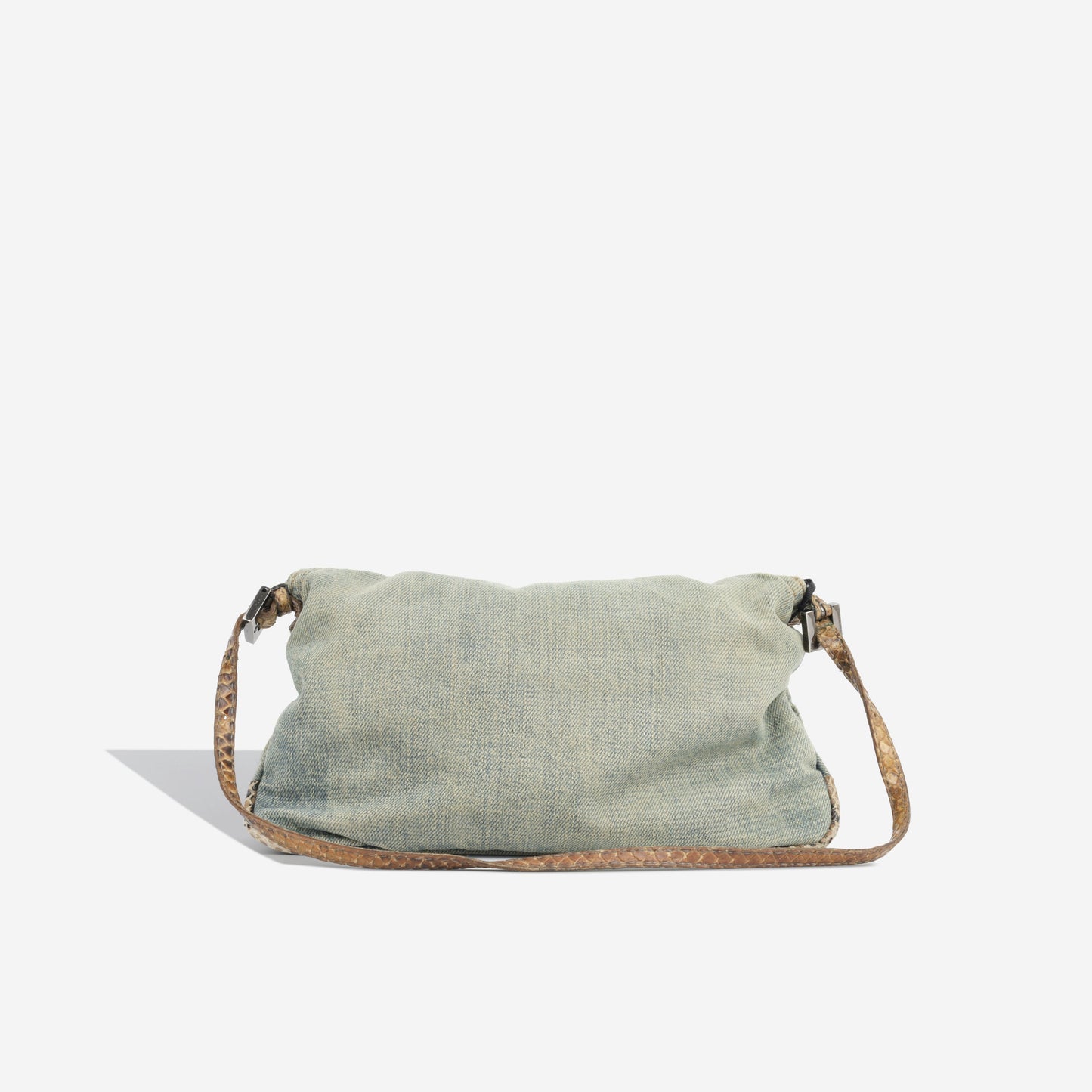 Fendi Baguette Bag - Denim and Python