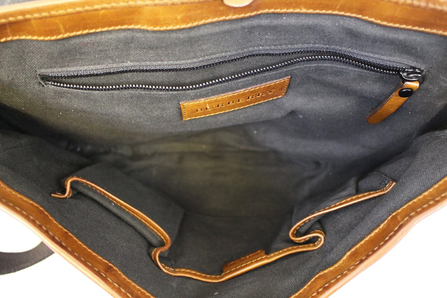 BURBERRY Horseferry Check Messenger Travel Bag