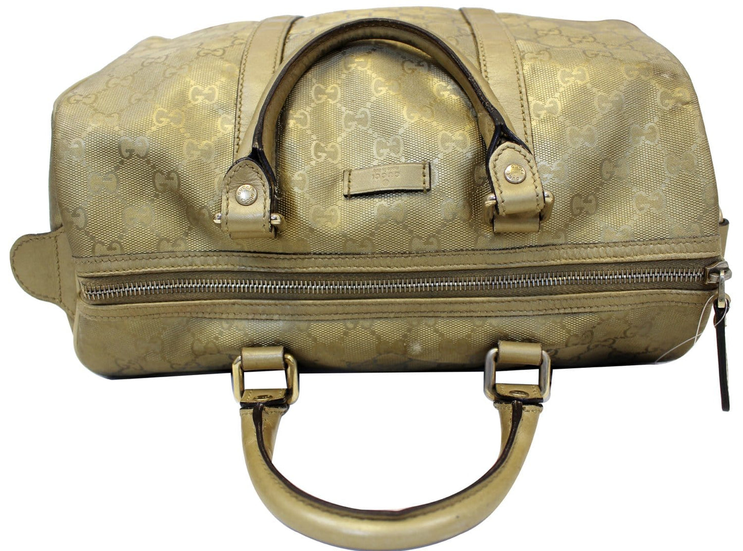 GUCCI Crystal Monogram Gold Medium Joy Boston Bag 193603