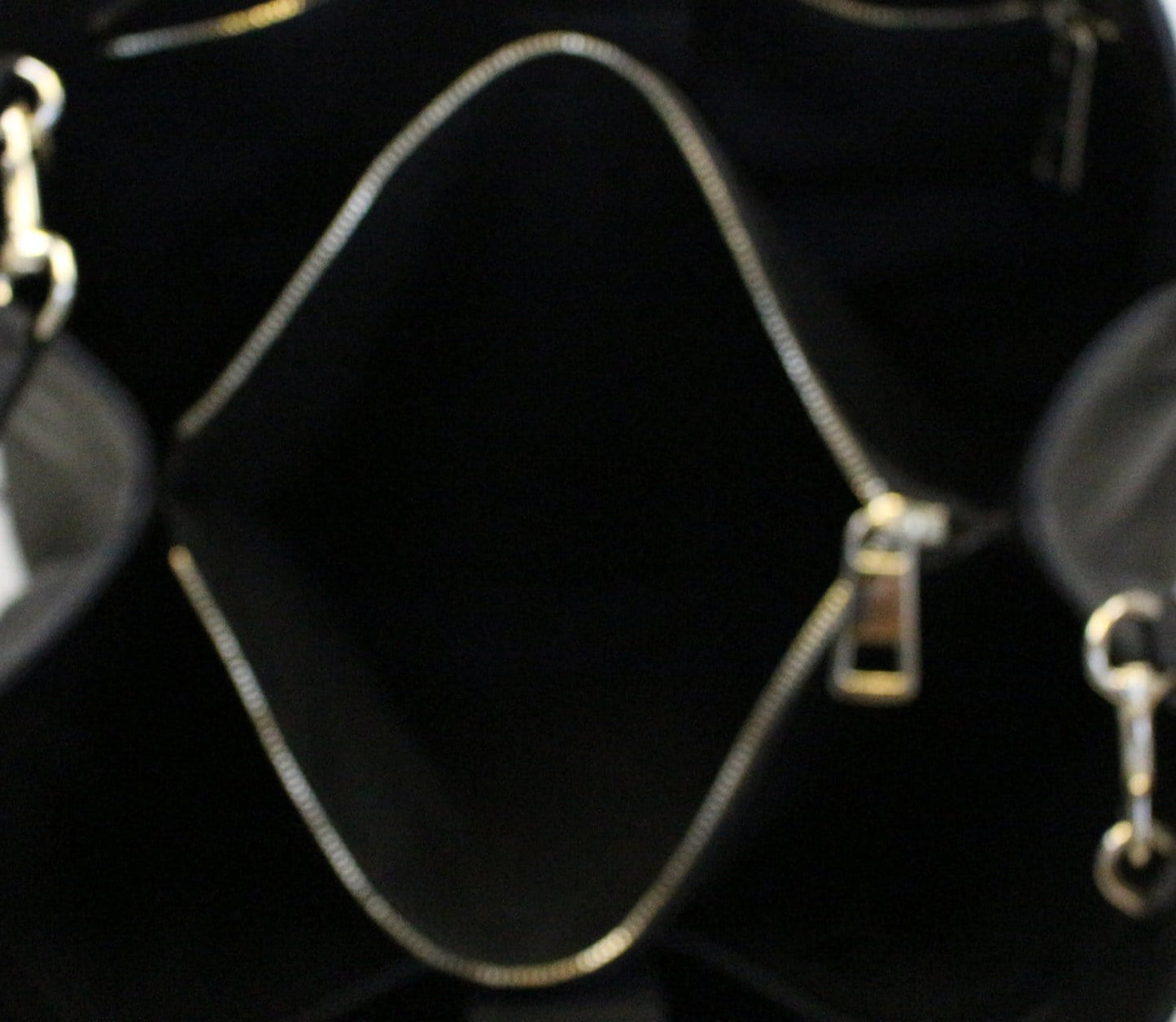 GUCCI Bamboo Shopper Black Leather Tote Bag