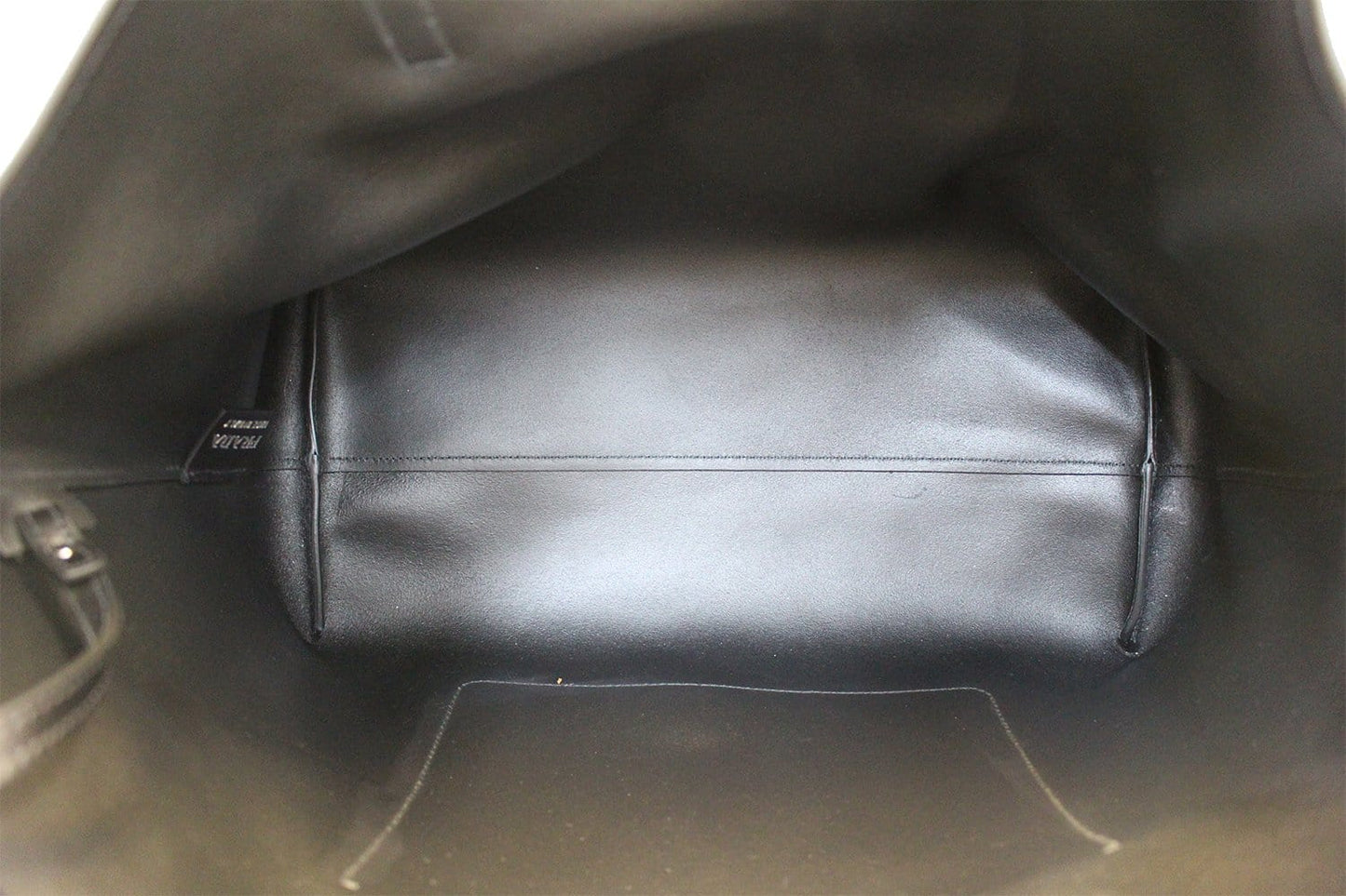 PRADA City Calf Leather Large Shopping Tote Shoulder Bag